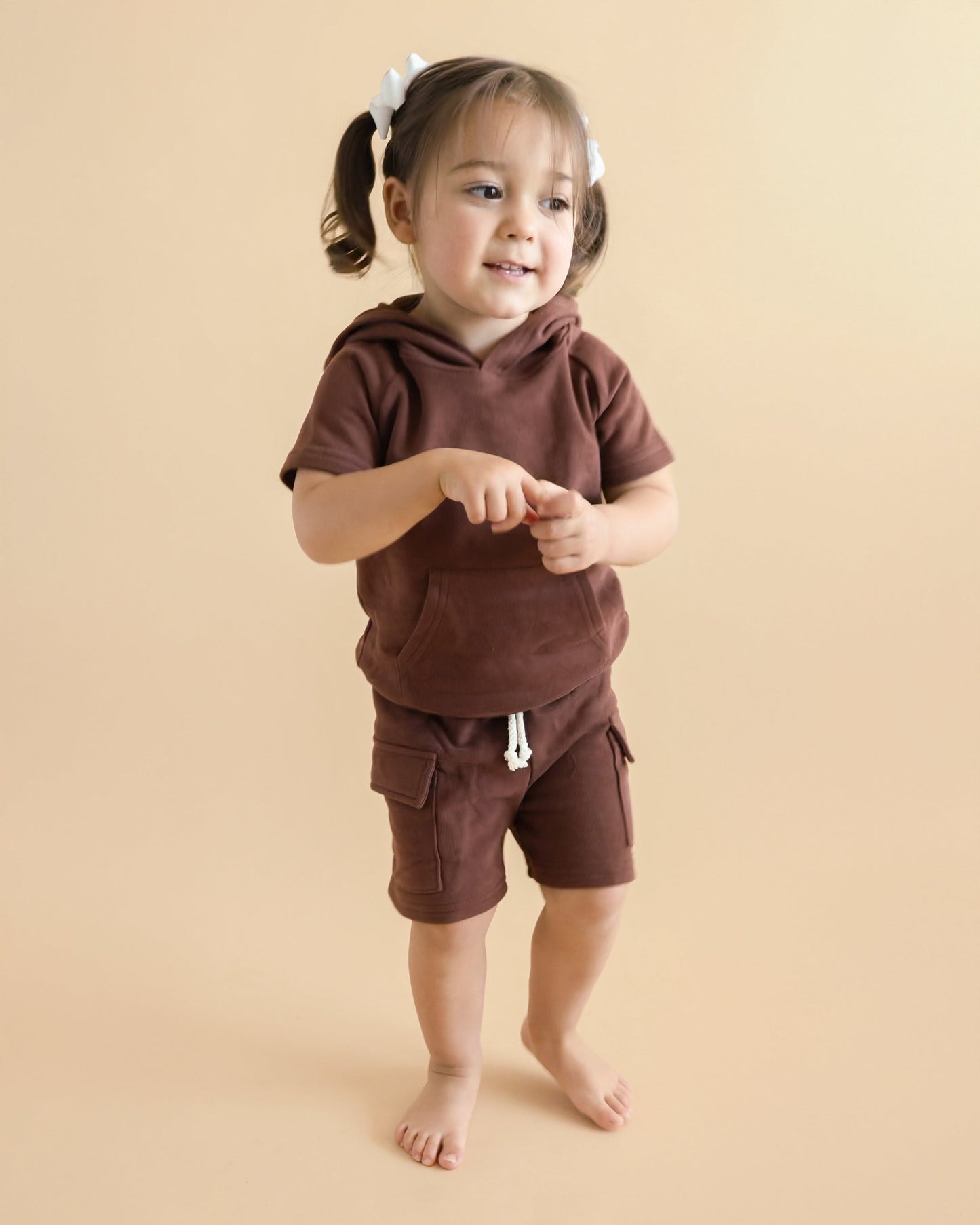Cargo Shorts Set | Chocolate