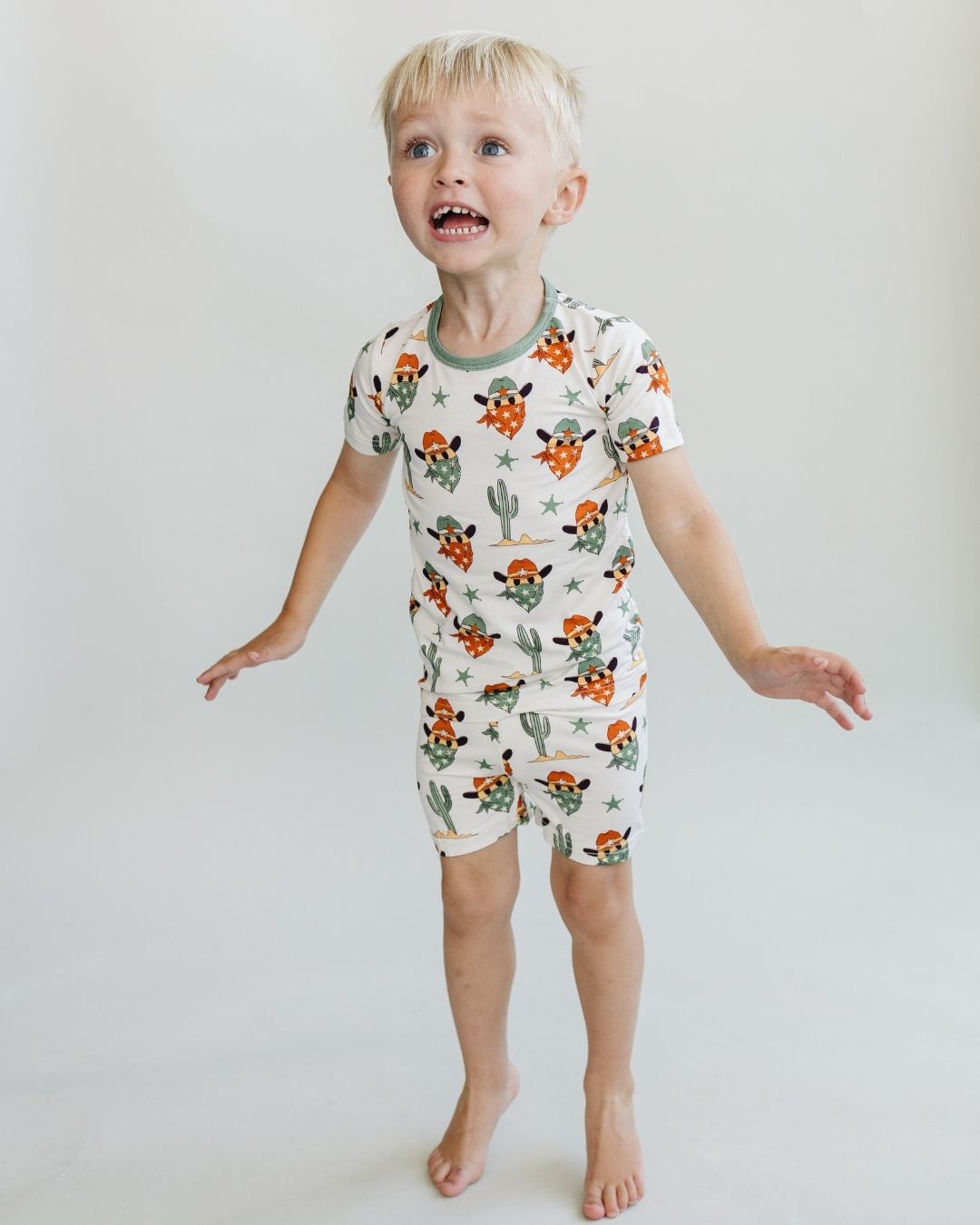 Two Piece Shorts Set | Smiley Cowboy