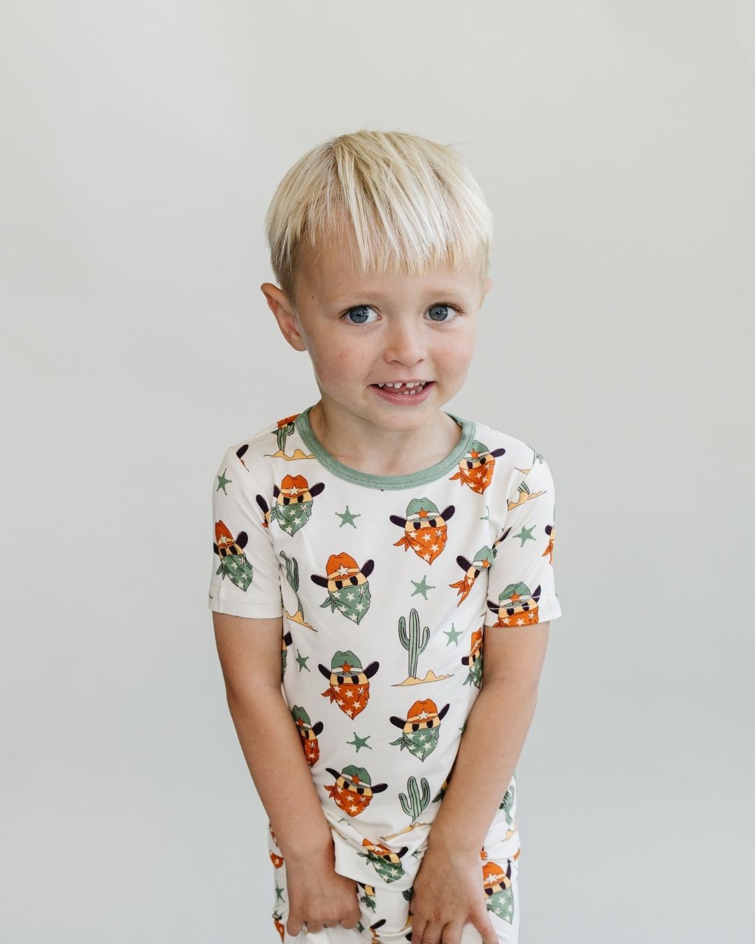 Two Piece Shorts Set | Smiley Cowboy