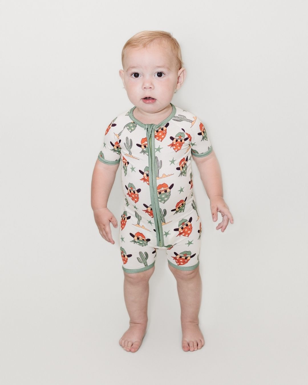 Shorty Romper | Smiley Cowboy