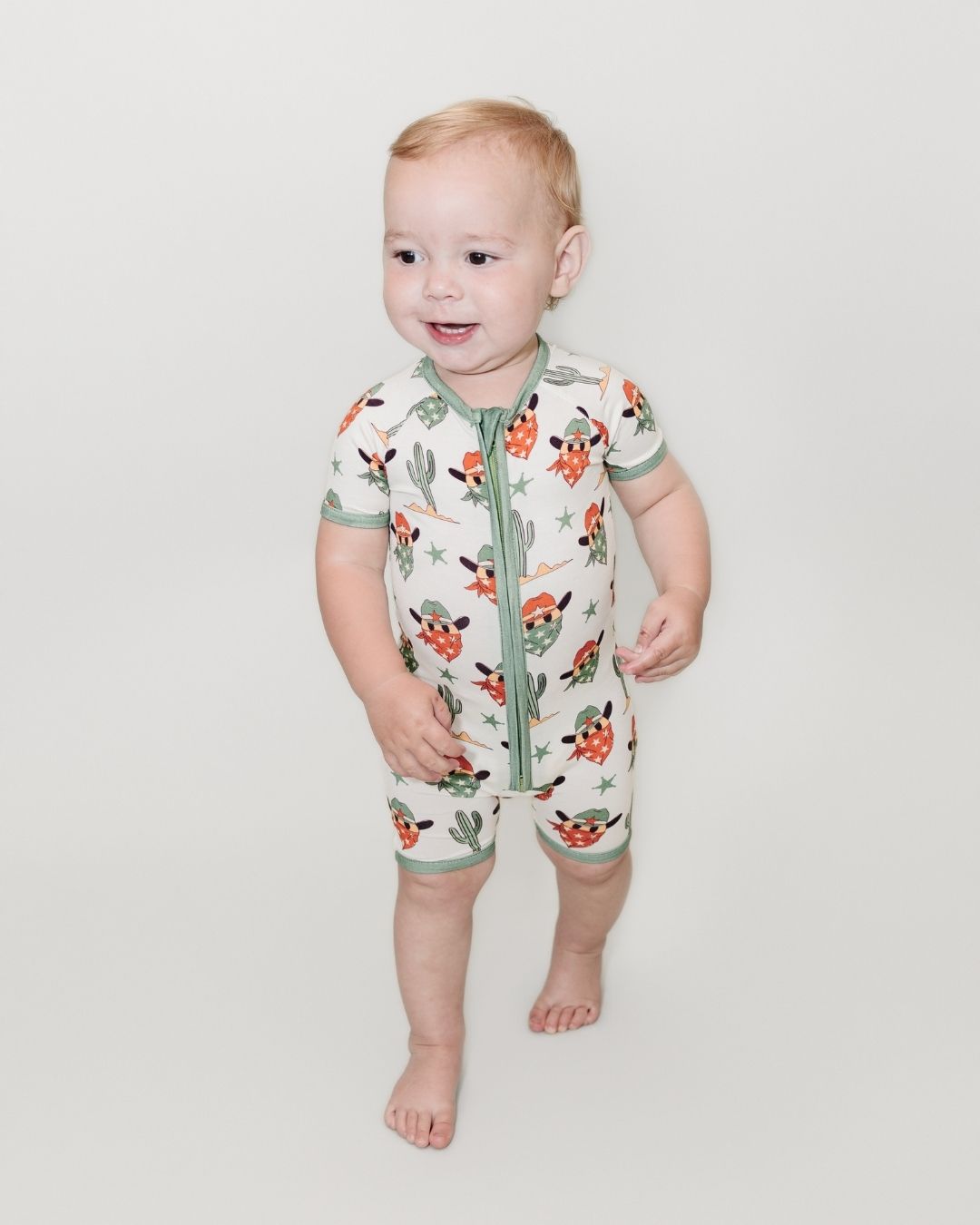 Shorty Romper | Smiley Cowboy