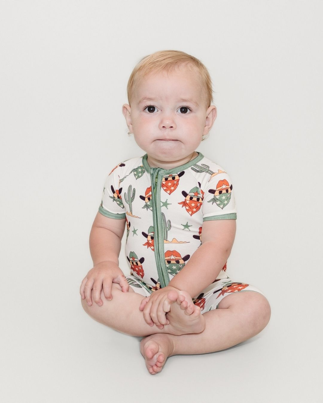 Shorty Romper | Smiley Cowboy