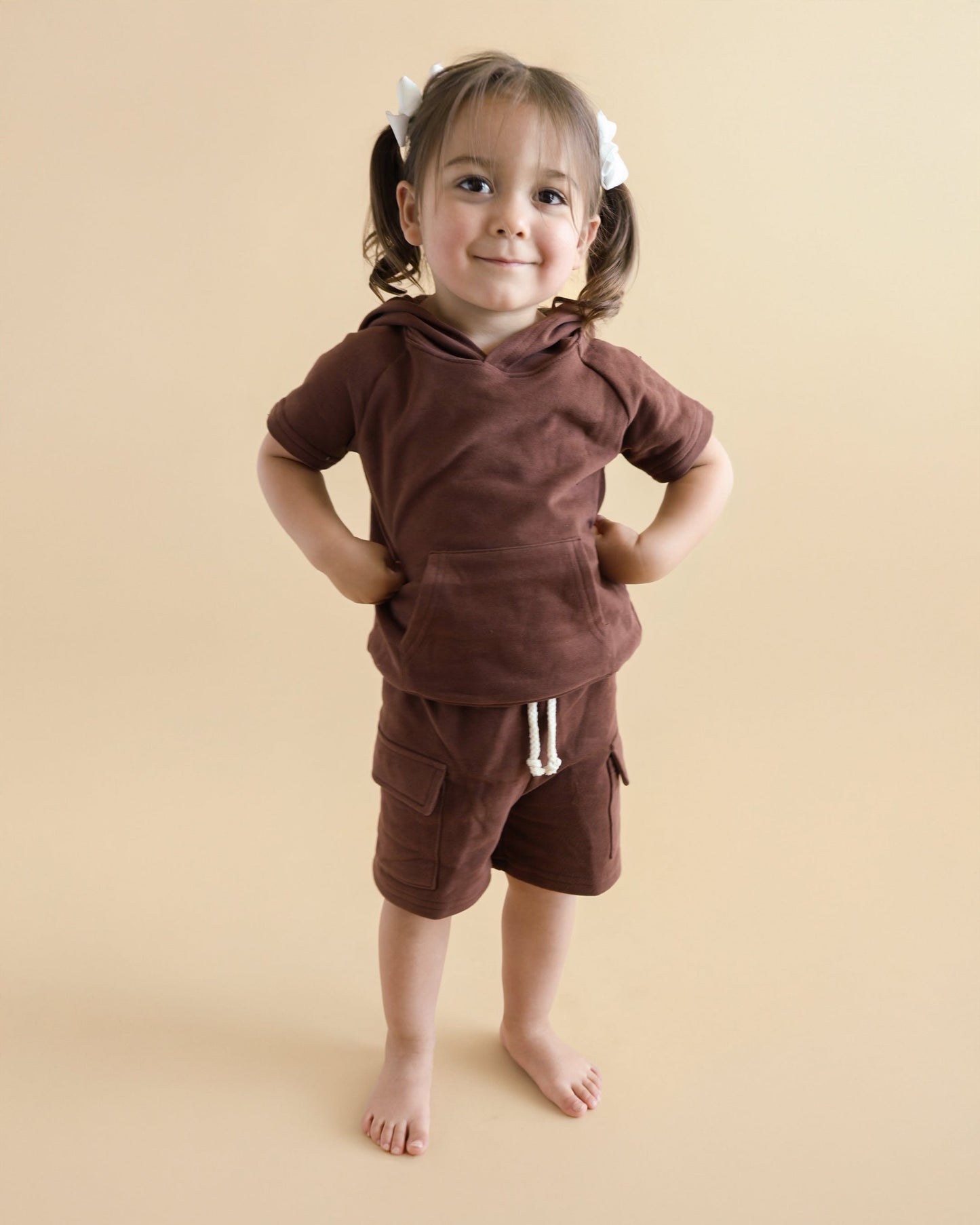 Cargo Shorts Set | Chocolate
