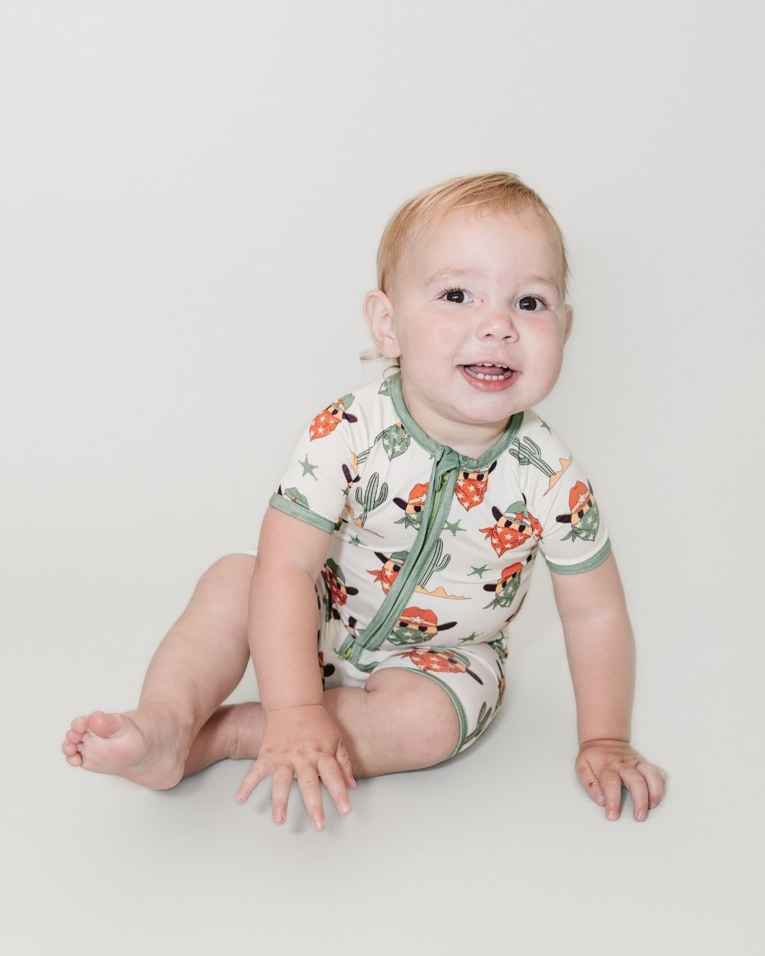 Shorty Romper | Smiley Cowboy