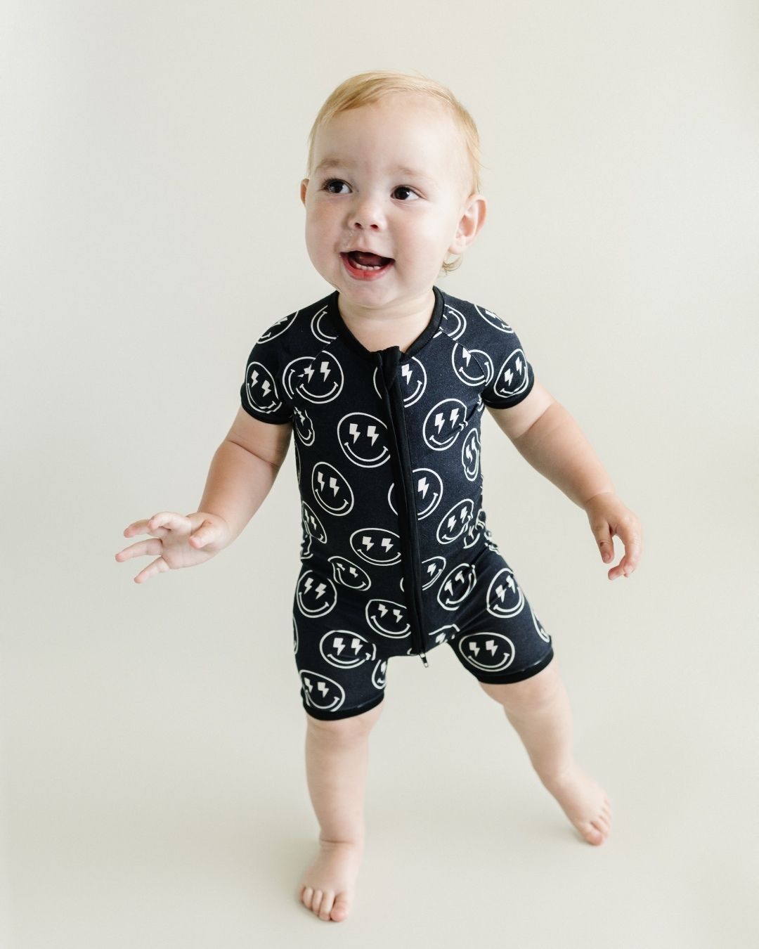 Shorty Romper | Electric Smiley