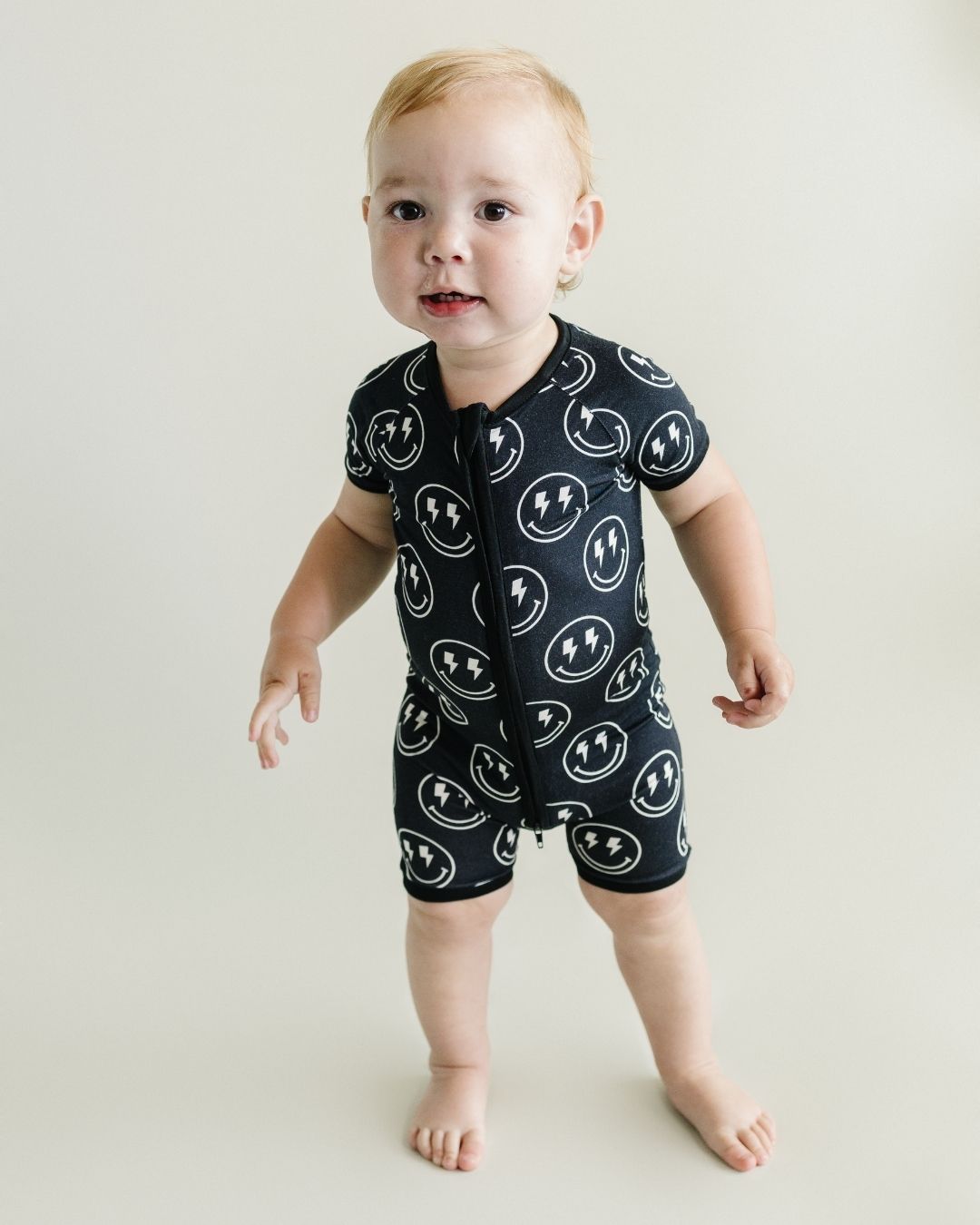 Shorty Romper | Electric Smiley