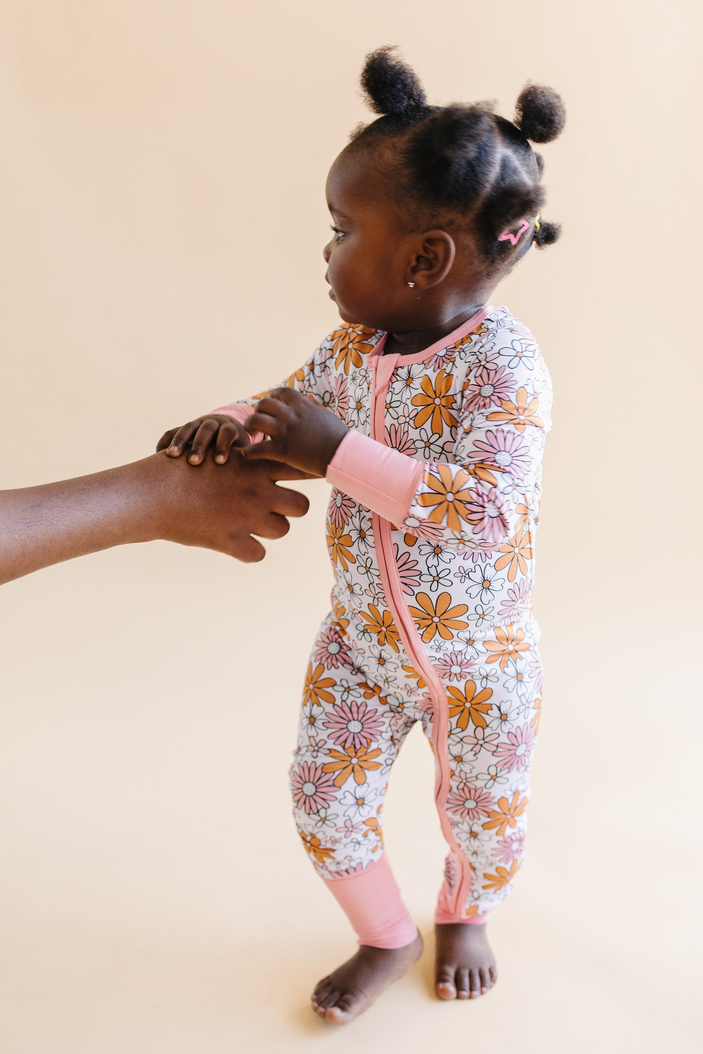 Retro Garden Bamboo Zip Romper