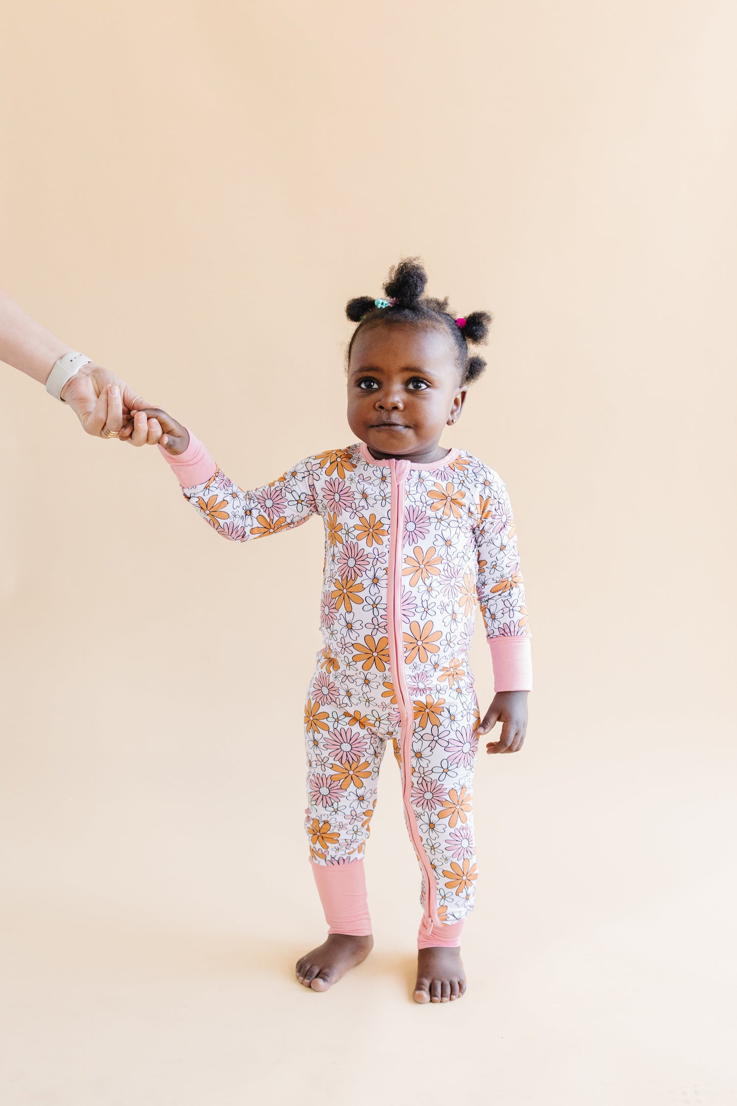 Retro Garden Bamboo Zip Romper