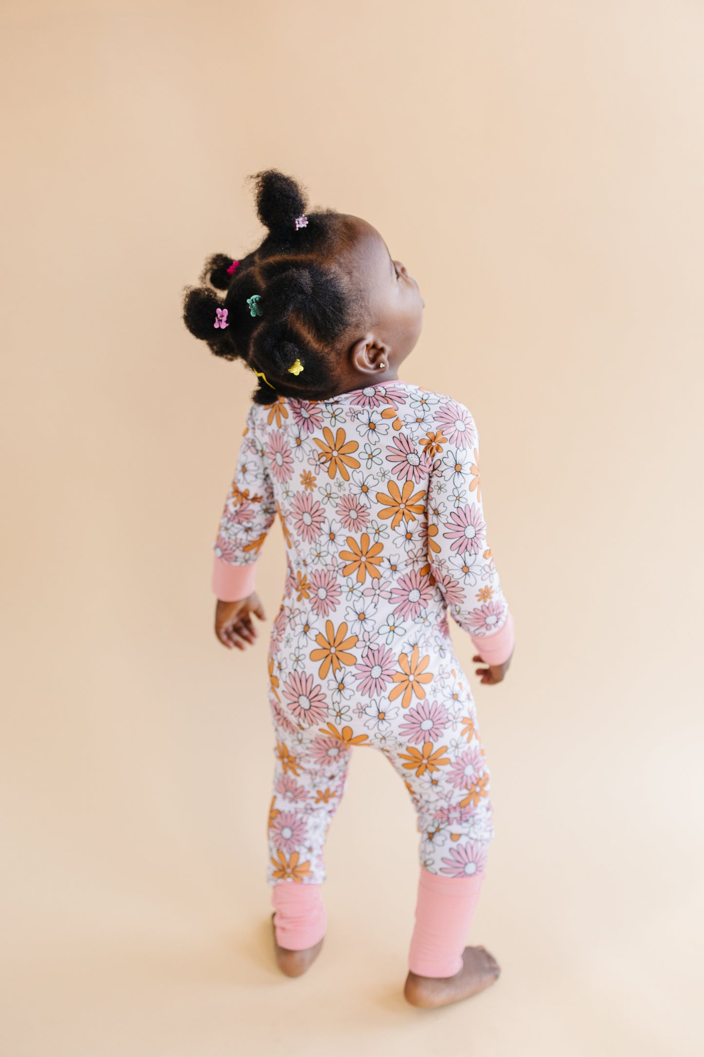 Retro Garden Bamboo Zip Romper