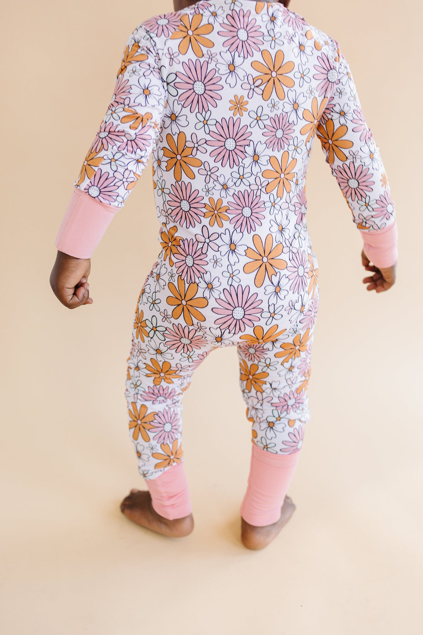 Retro Garden Bamboo Zip Romper