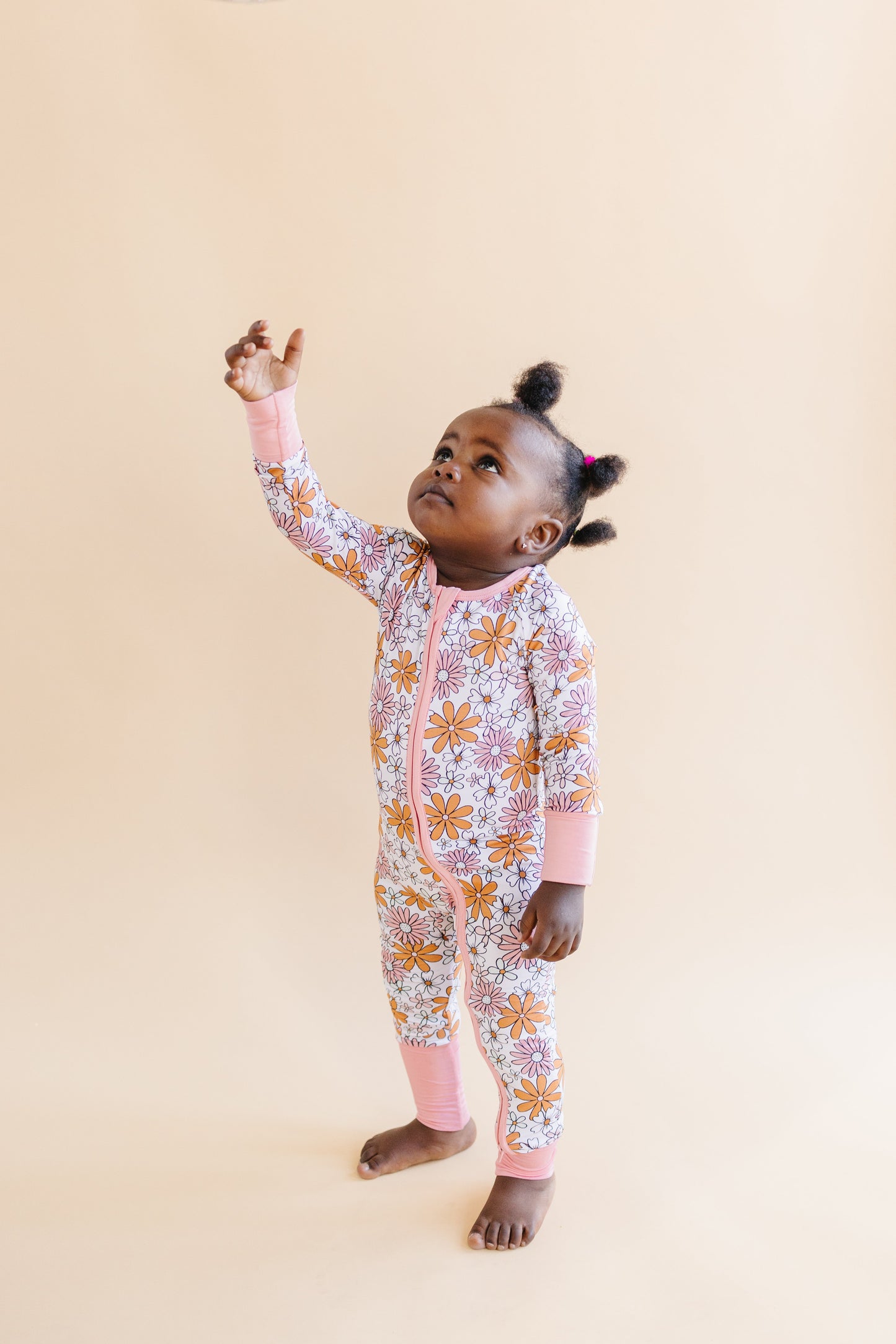 Retro Garden Bamboo Zip Romper