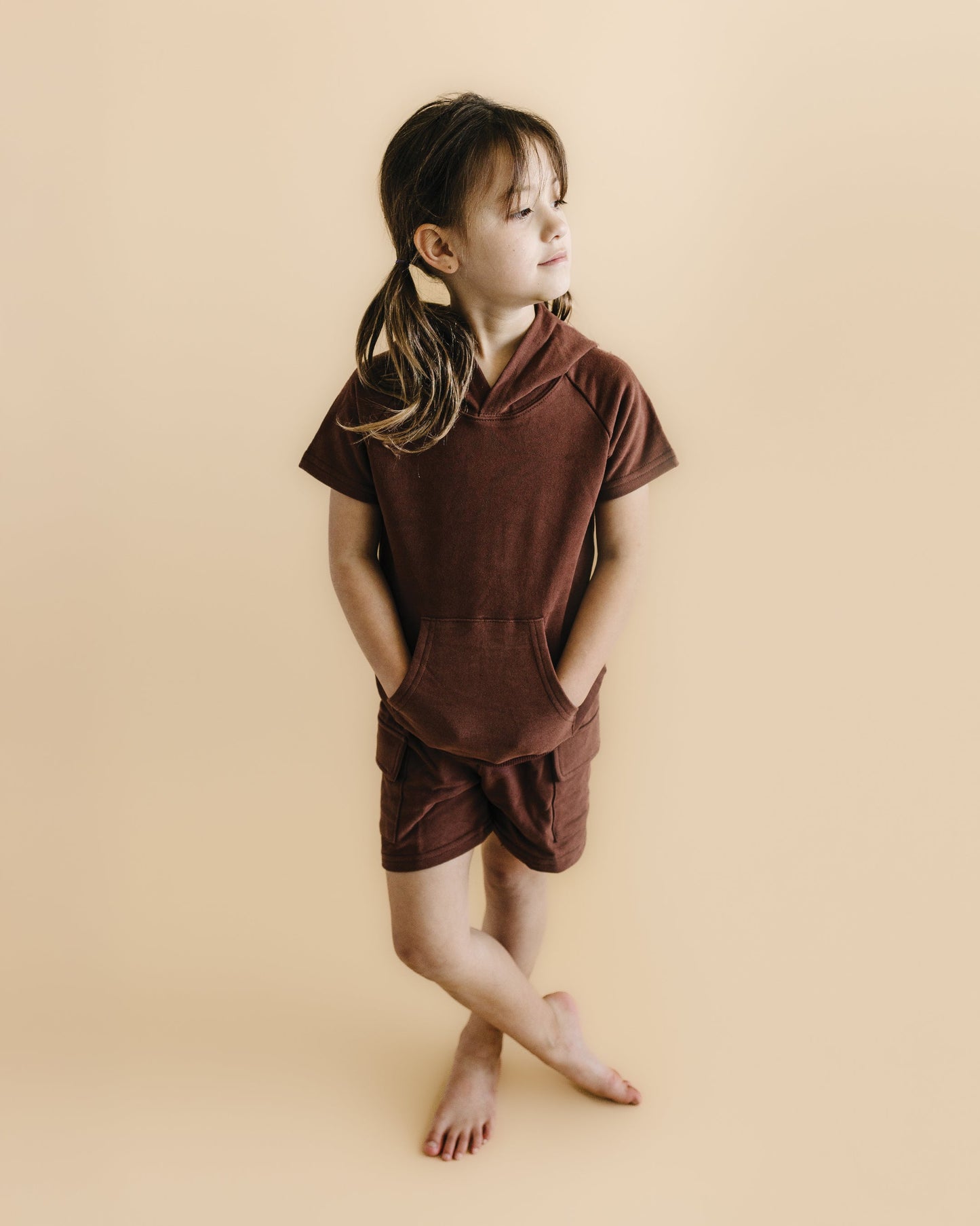 Cargo Shorts Set | Chocolate