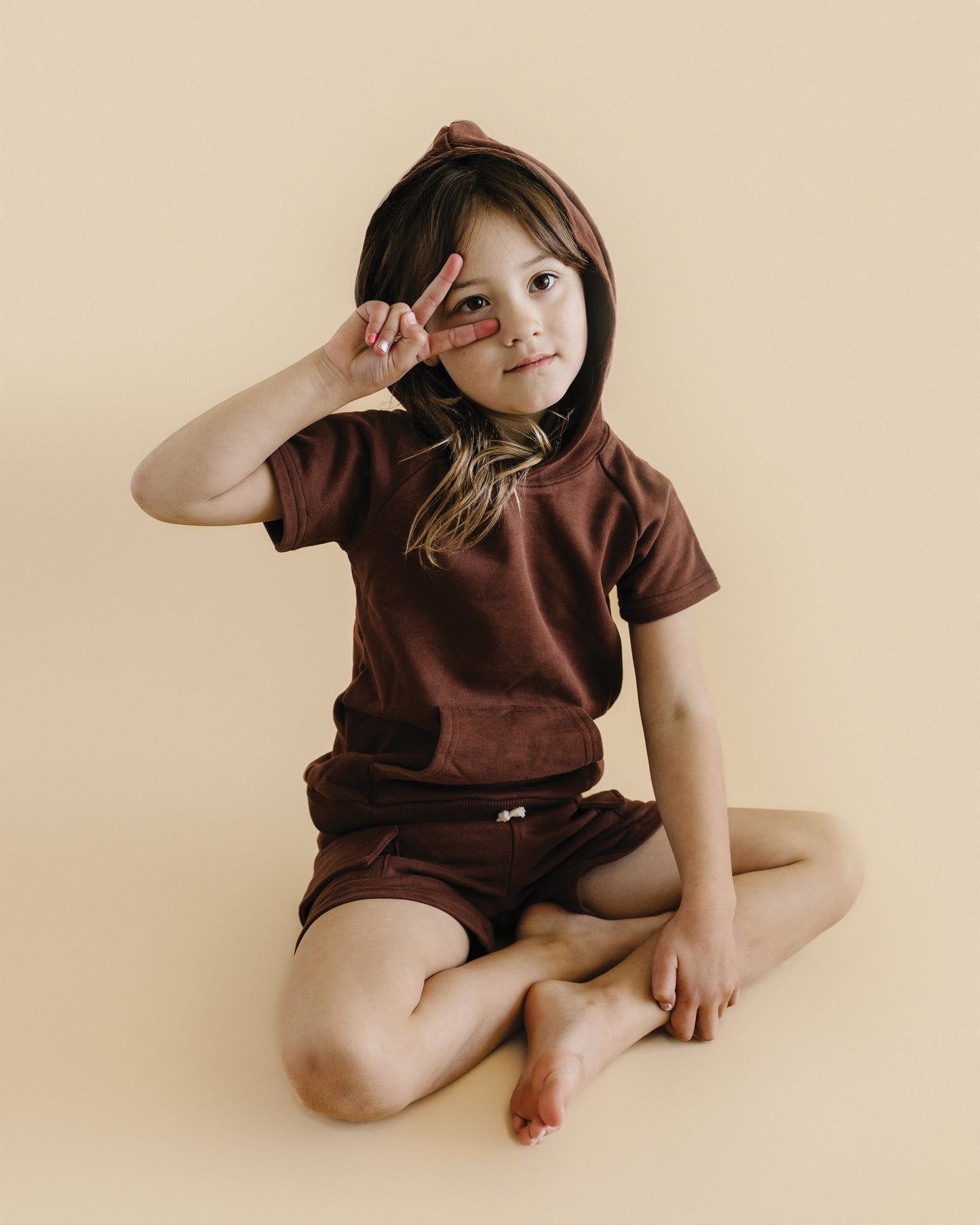 Cargo Shorts Set | Chocolate