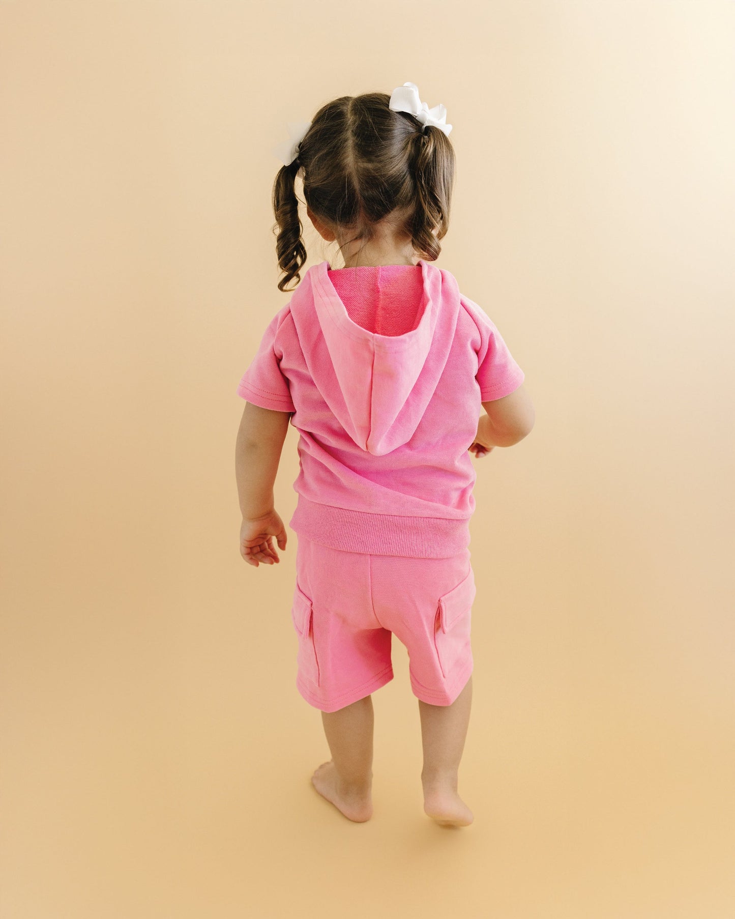 Cargo Shorts Set | Pink