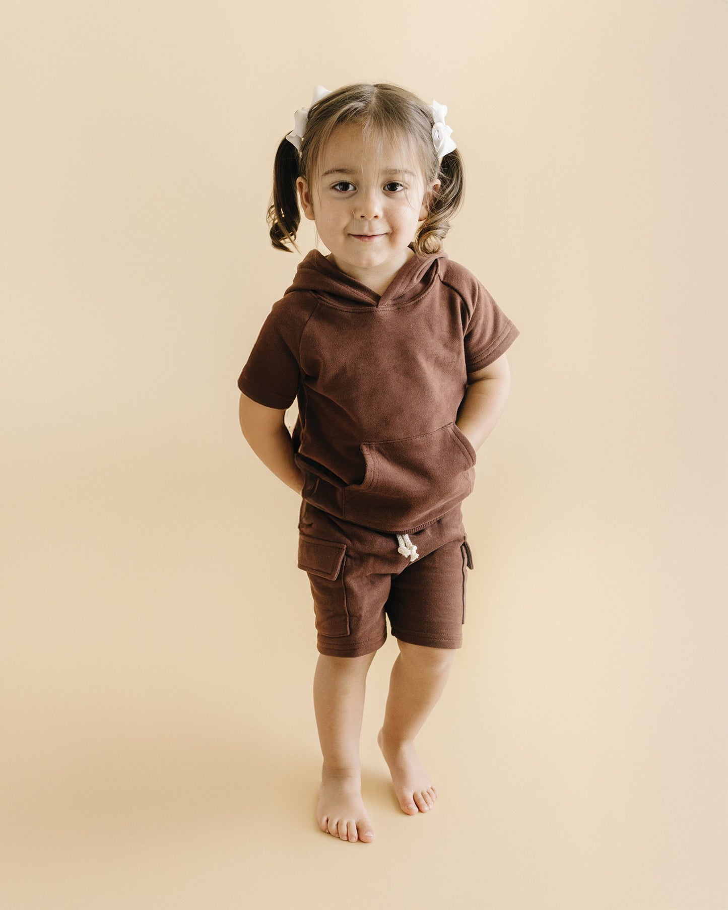 Cargo Shorts Set | Chocolate