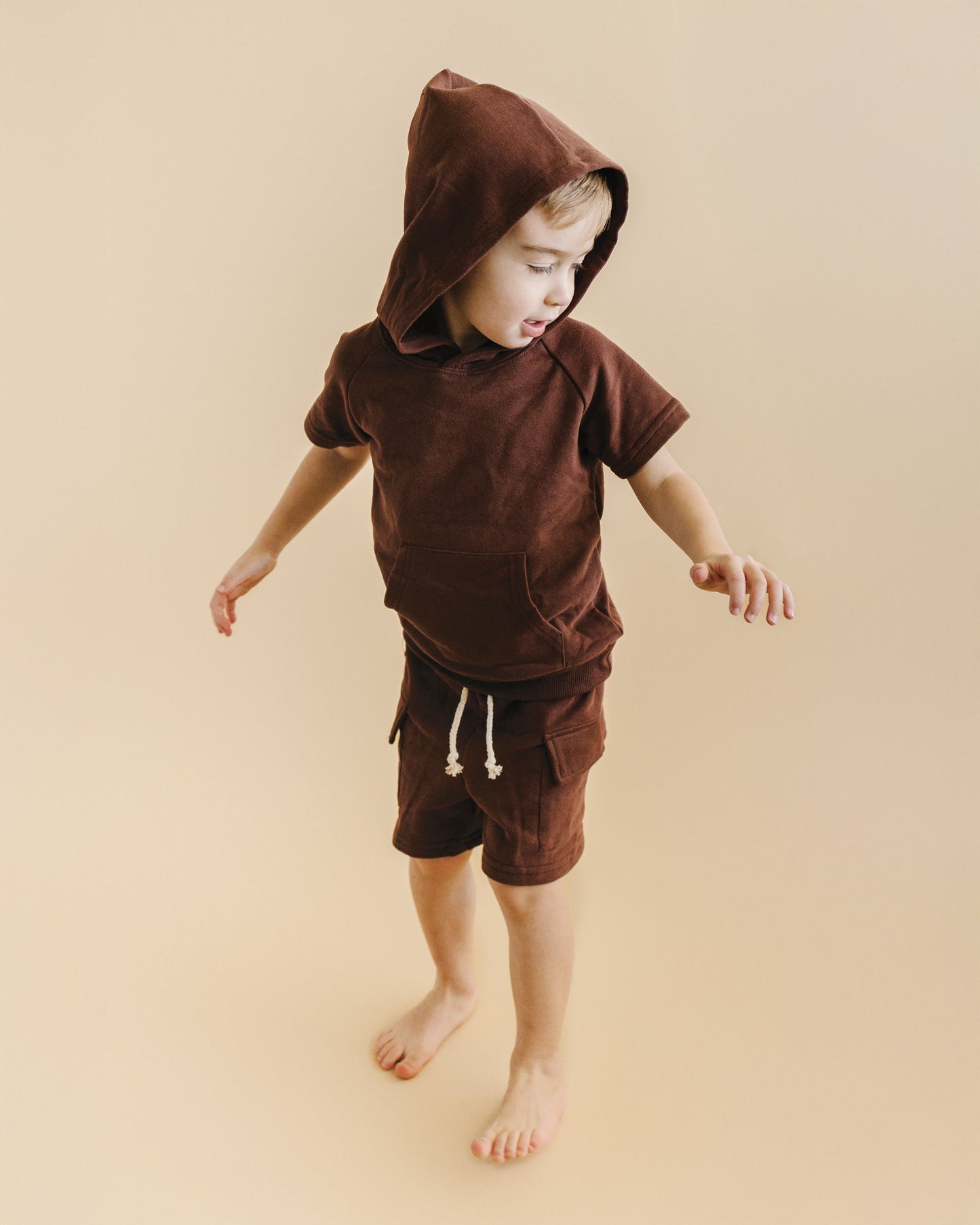 Cargo Shorts Set | Chocolate