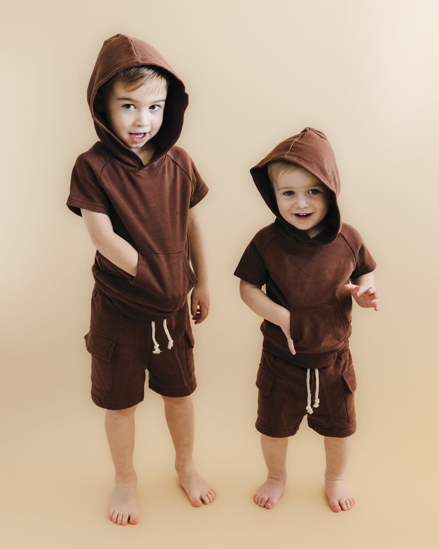 Cargo Shorts Set | Chocolate