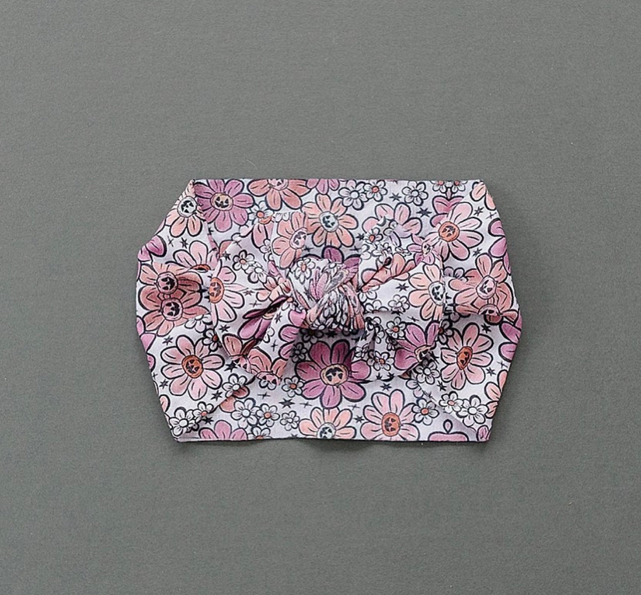 Pumpkin Floral Classic Bow
