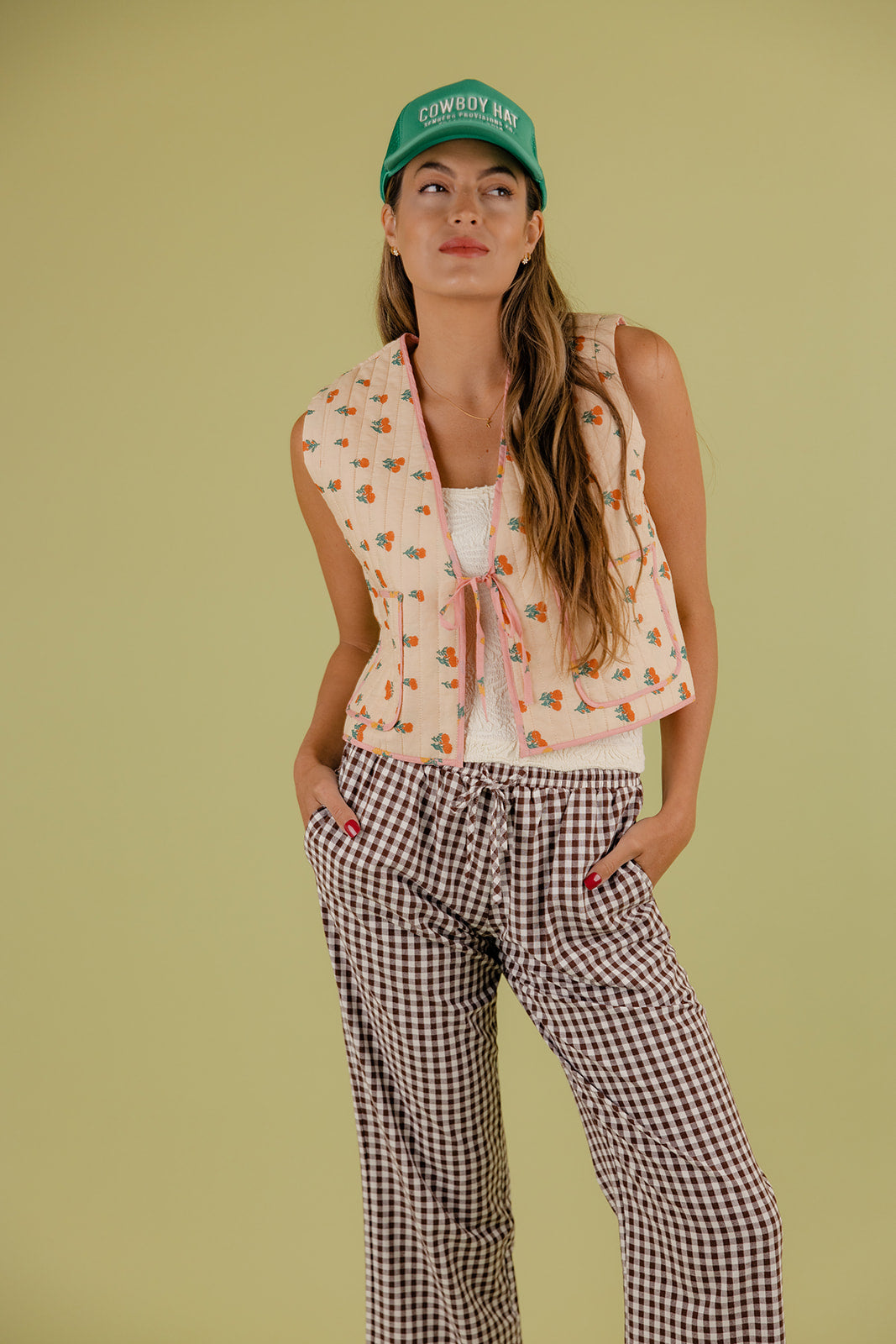Rosie Floral Quilted Vest