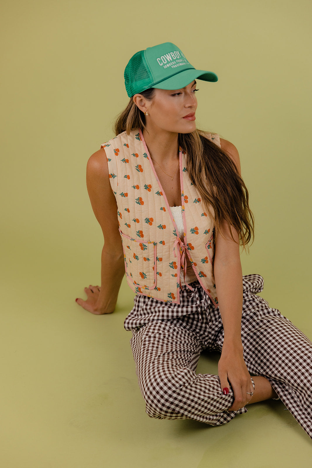 Rosie Floral Quilted Vest