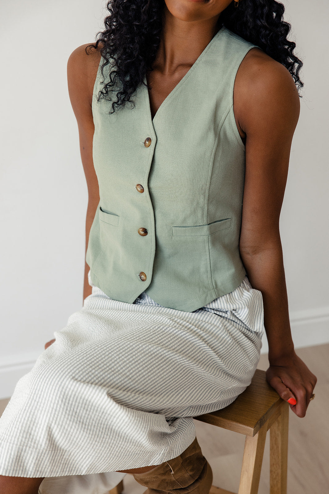 Mathilde Linen Vest