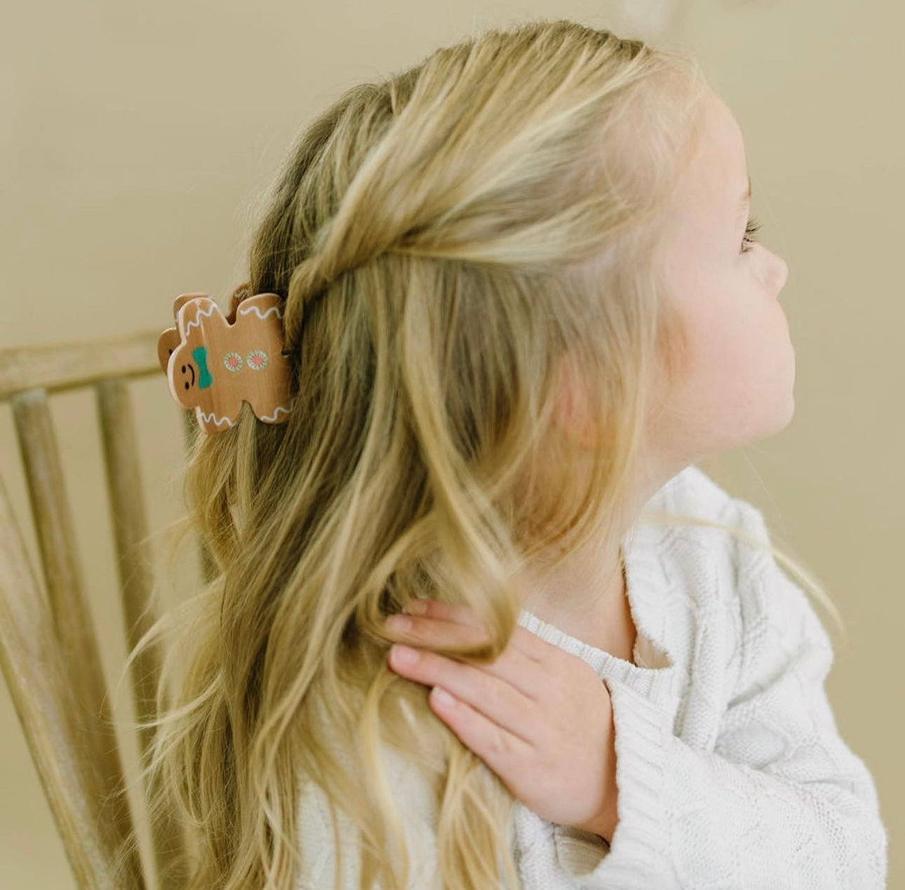 Gingerbread Man Claw Clip