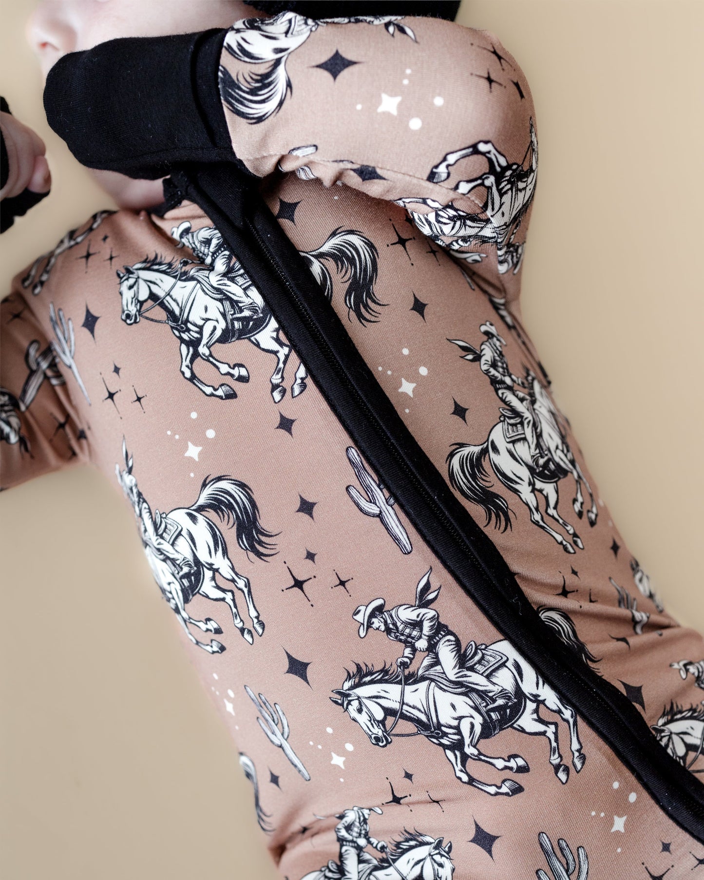 Desert Cowboy Bamboo Zip Romper