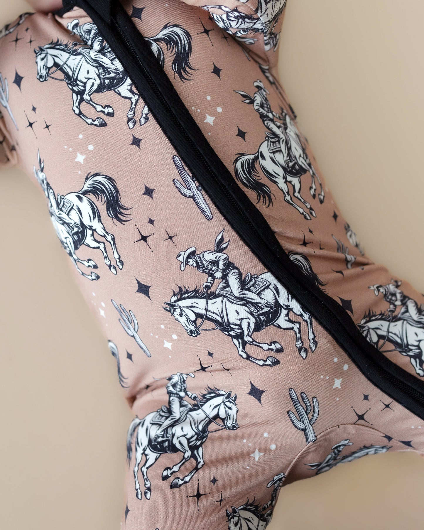 Desert Cowboy Bamboo Zip Romper