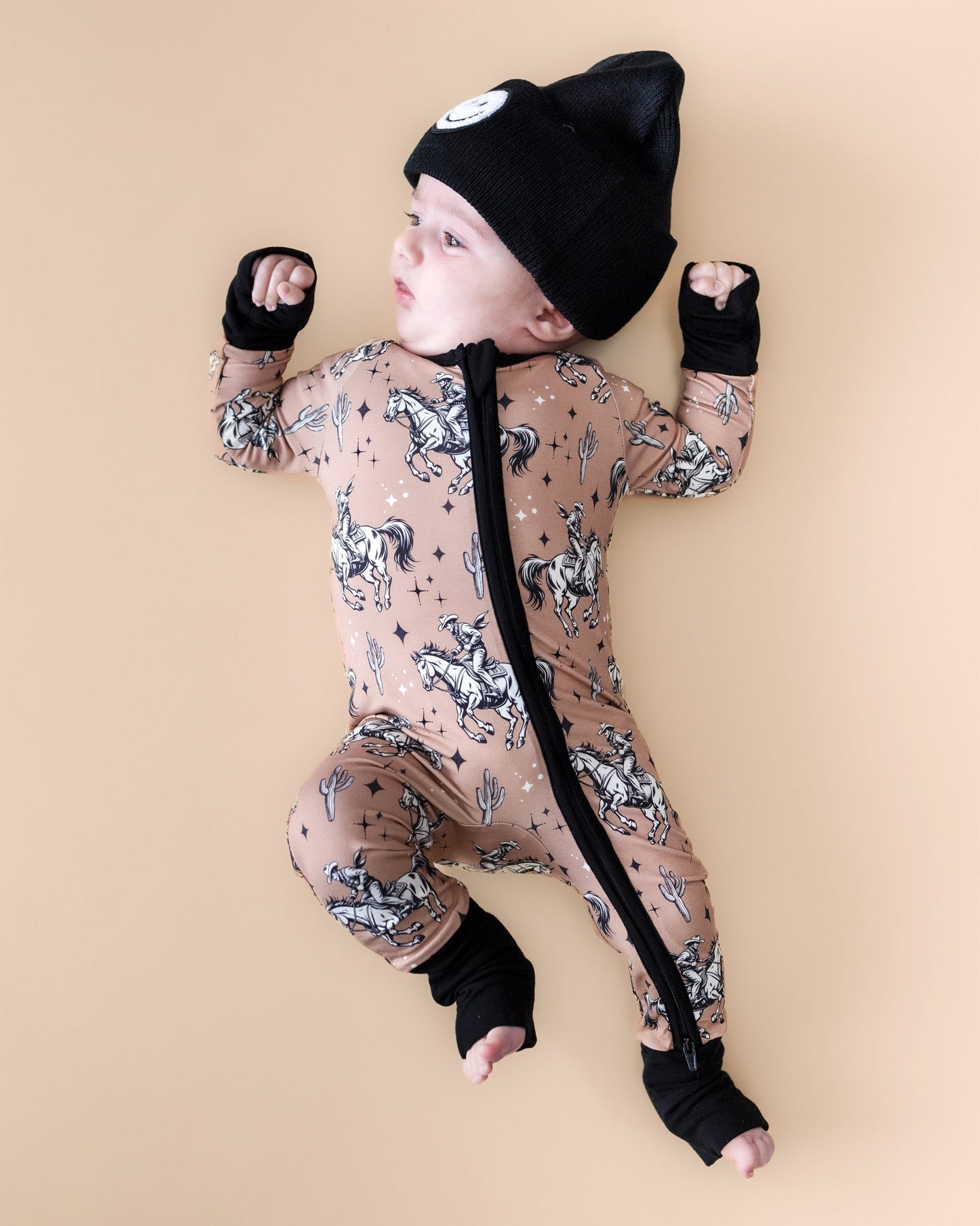 Desert Cowboy Bamboo Zip Romper