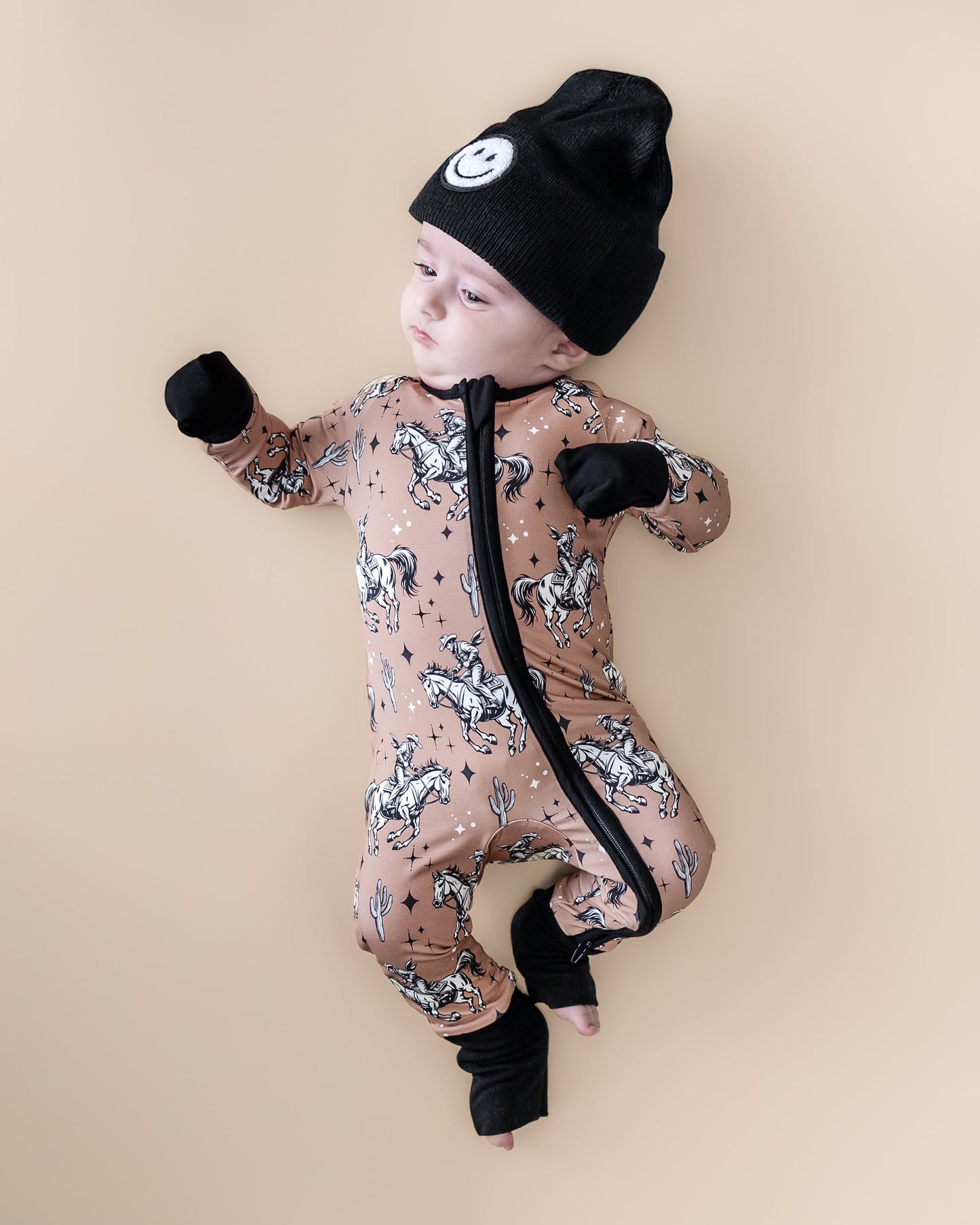 Desert Cowboy Bamboo Zip Romper
