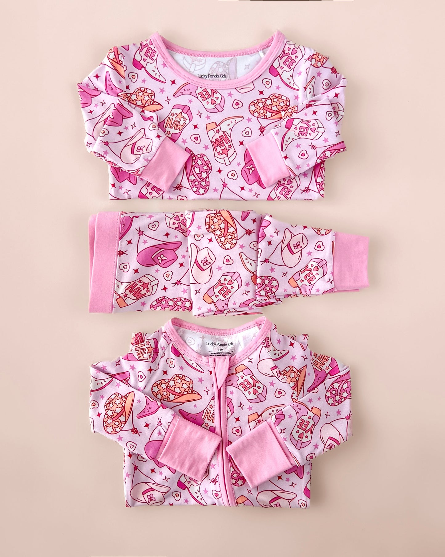 Cowgirl Bamboo Zip Romper
