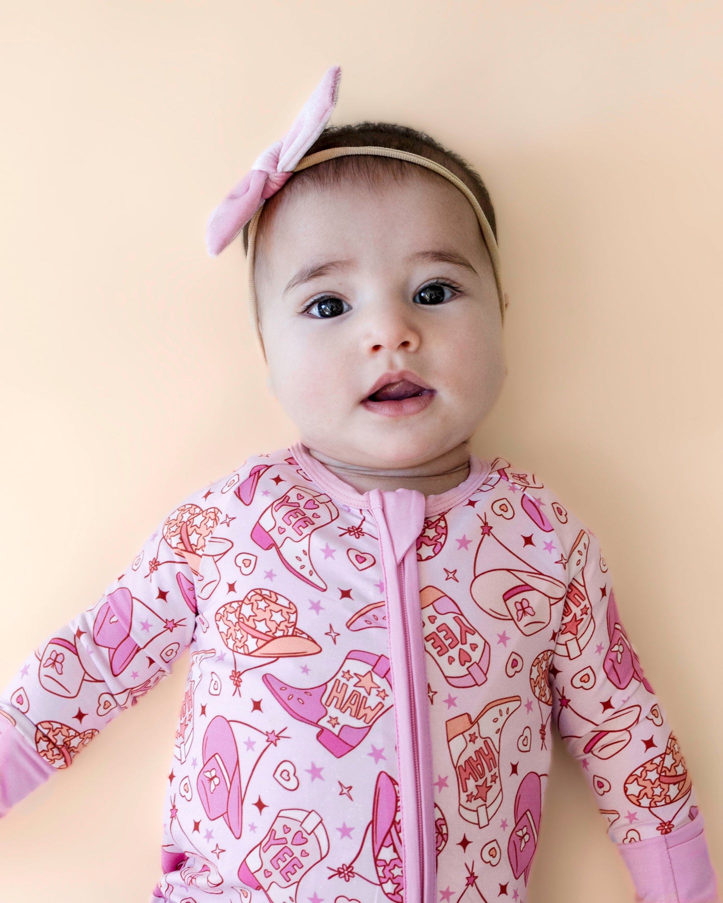 Cowgirl Bamboo Zip Romper