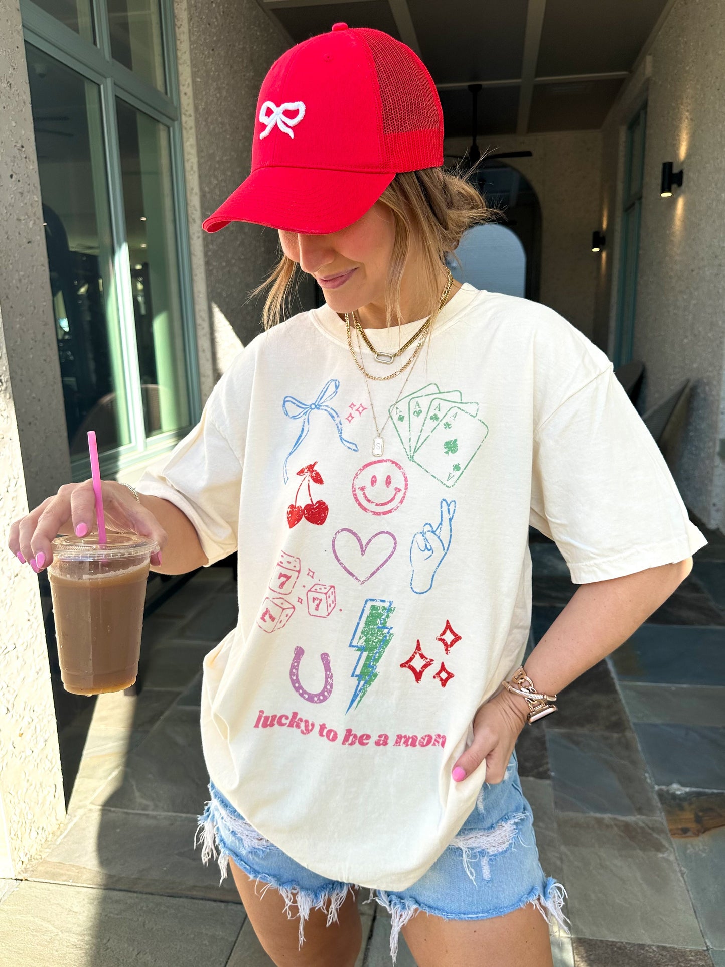 Lucky Mama Dopamine Doodles T-Shirt