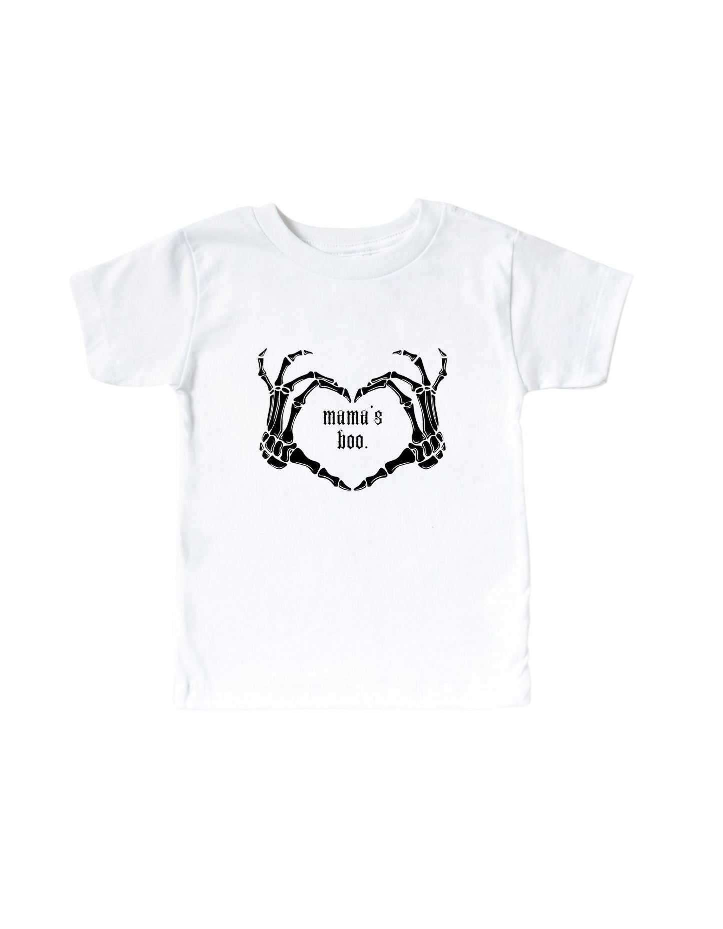 Mama's Boo Skeleton Heart Hands
