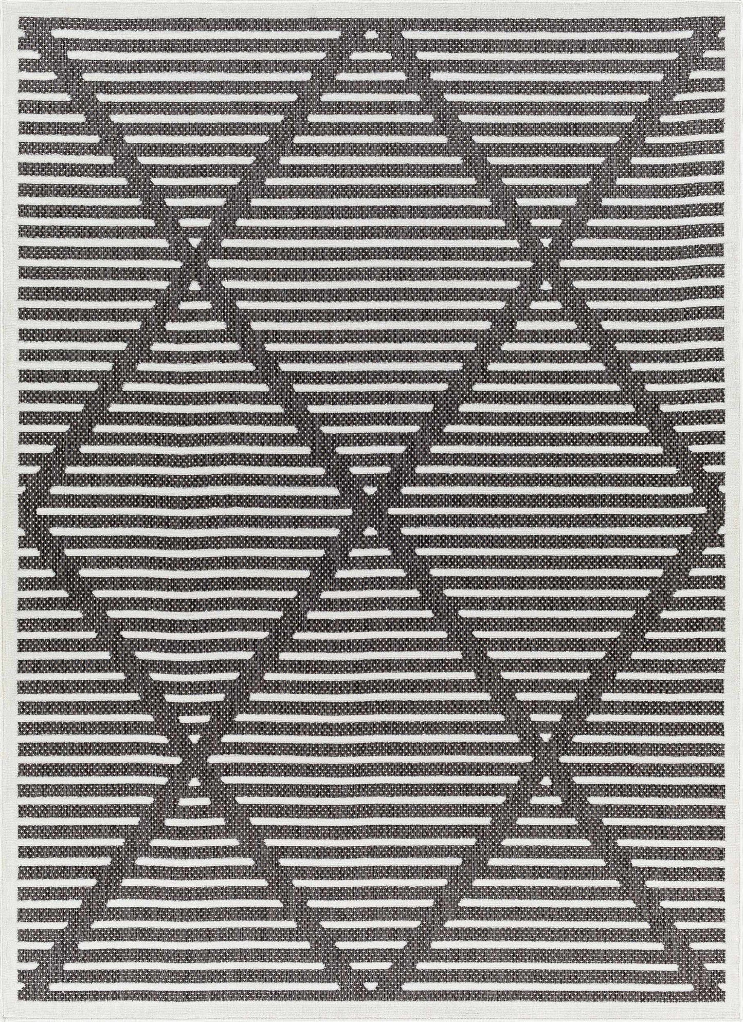Anah 3D Black Outdoor Rug