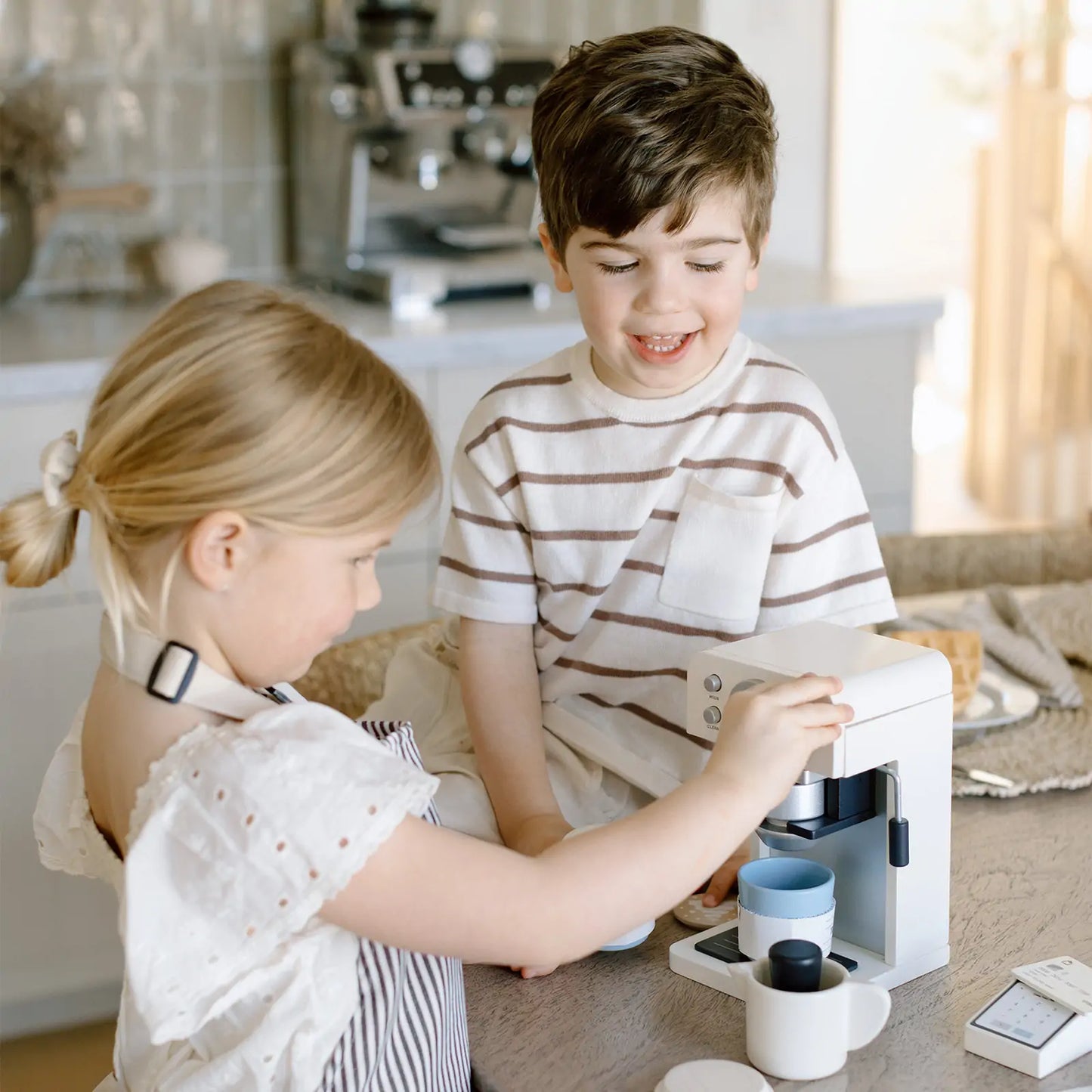 Wooden Café Play Set for Kids