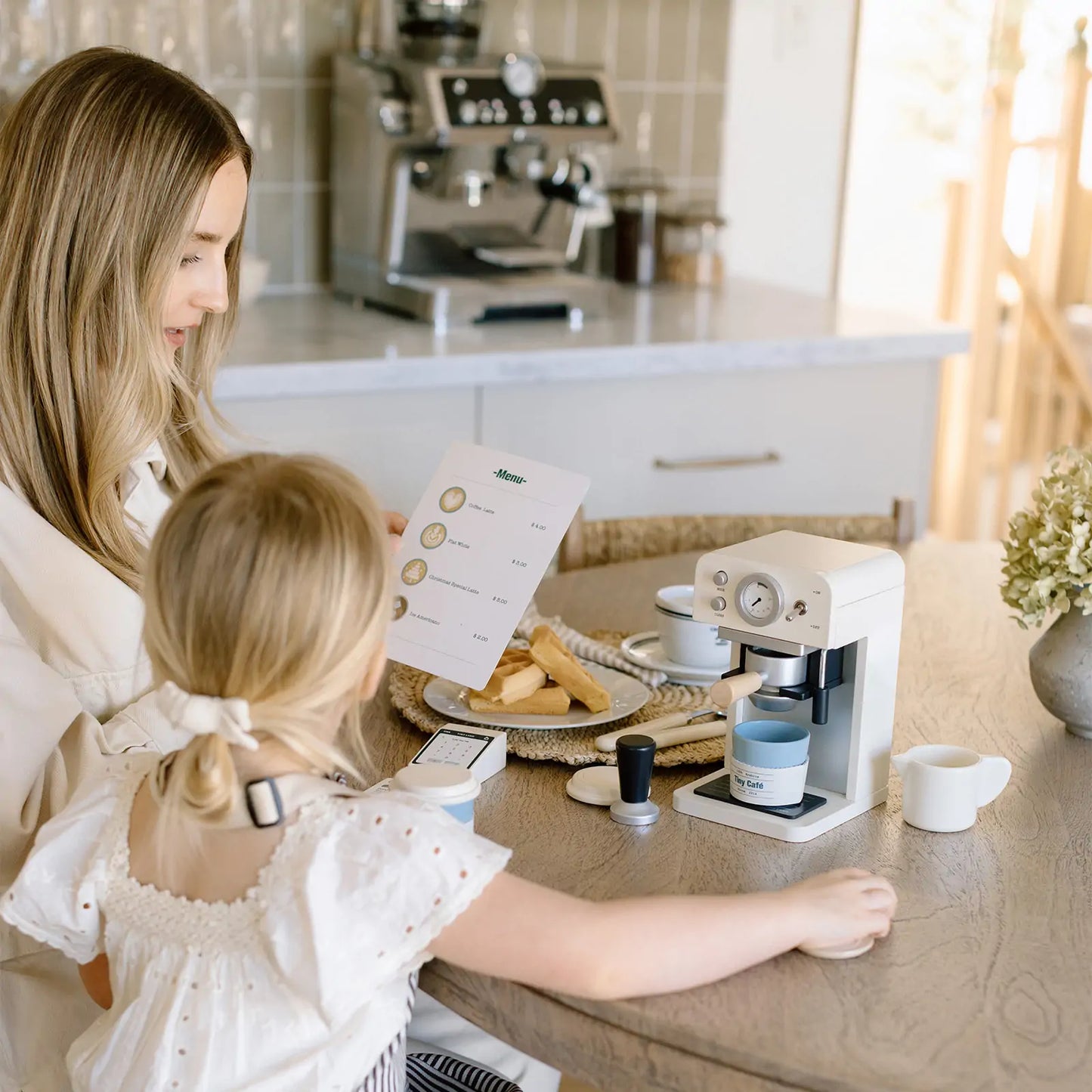 Wooden Café Play Set for Kids