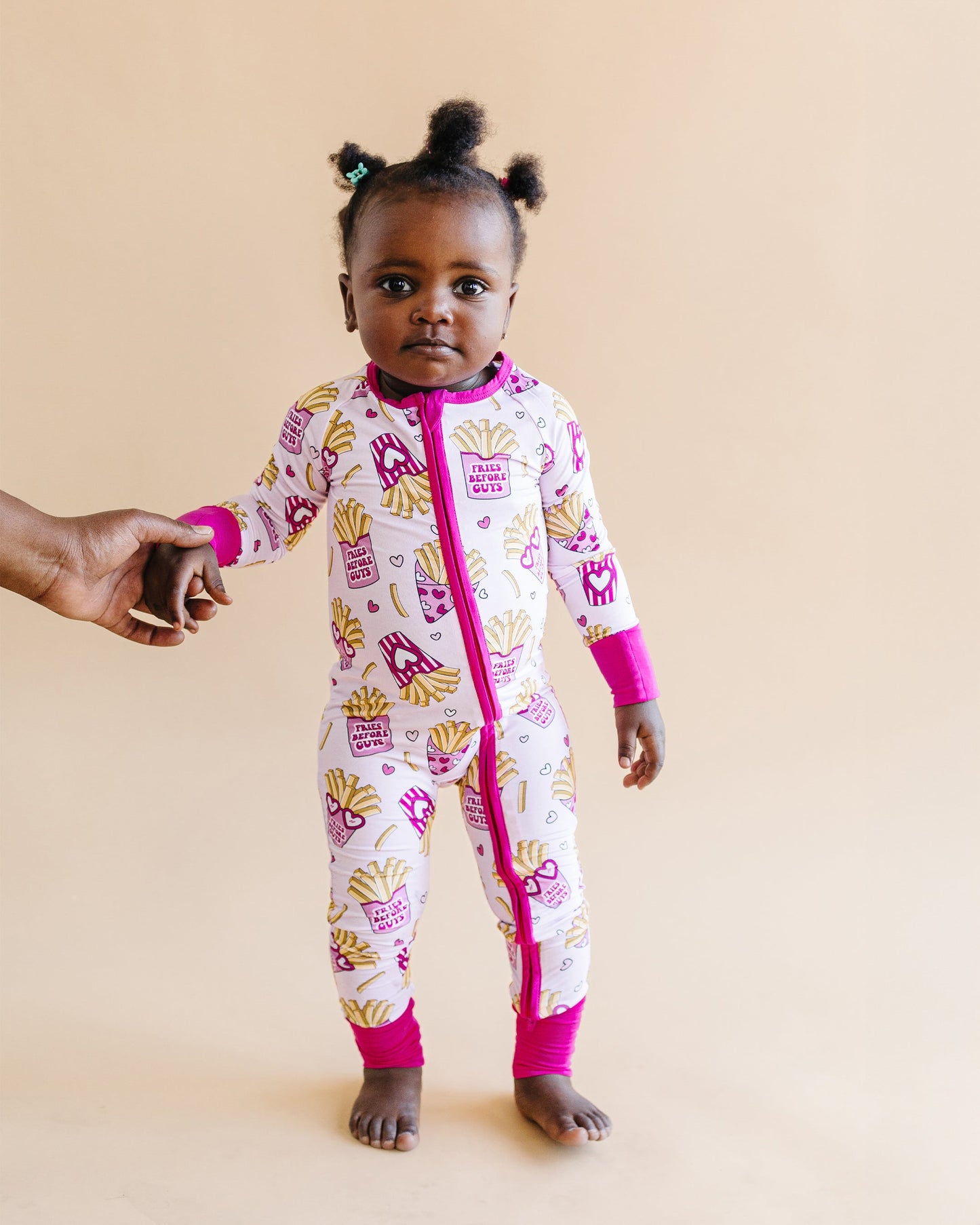 Fries Before Guys Bamboo Zip Romper