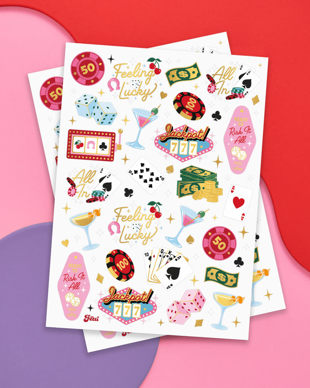 Feeling Lucky Tats - 50 temporary tattoos