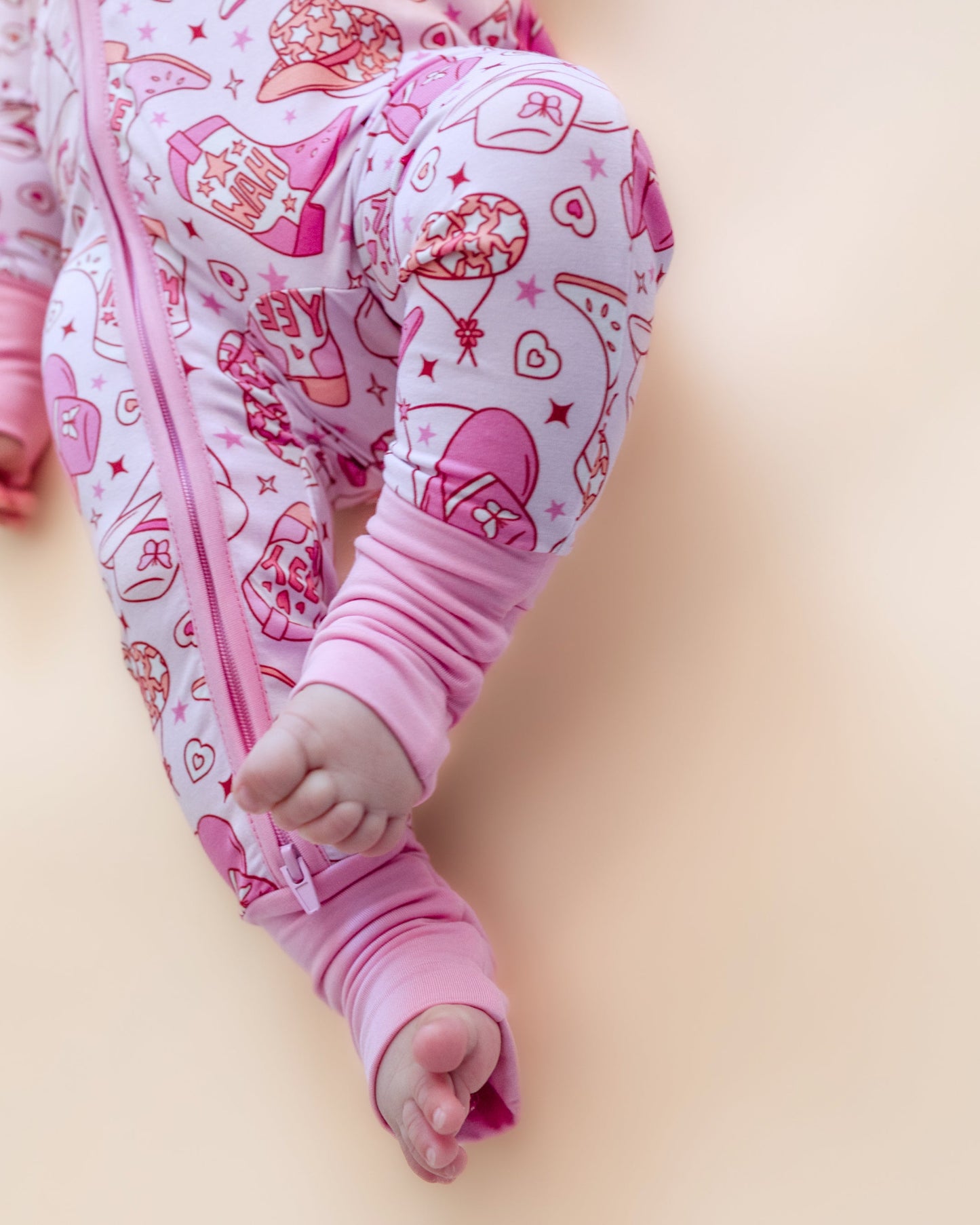 Cowgirl Bamboo Zip Romper