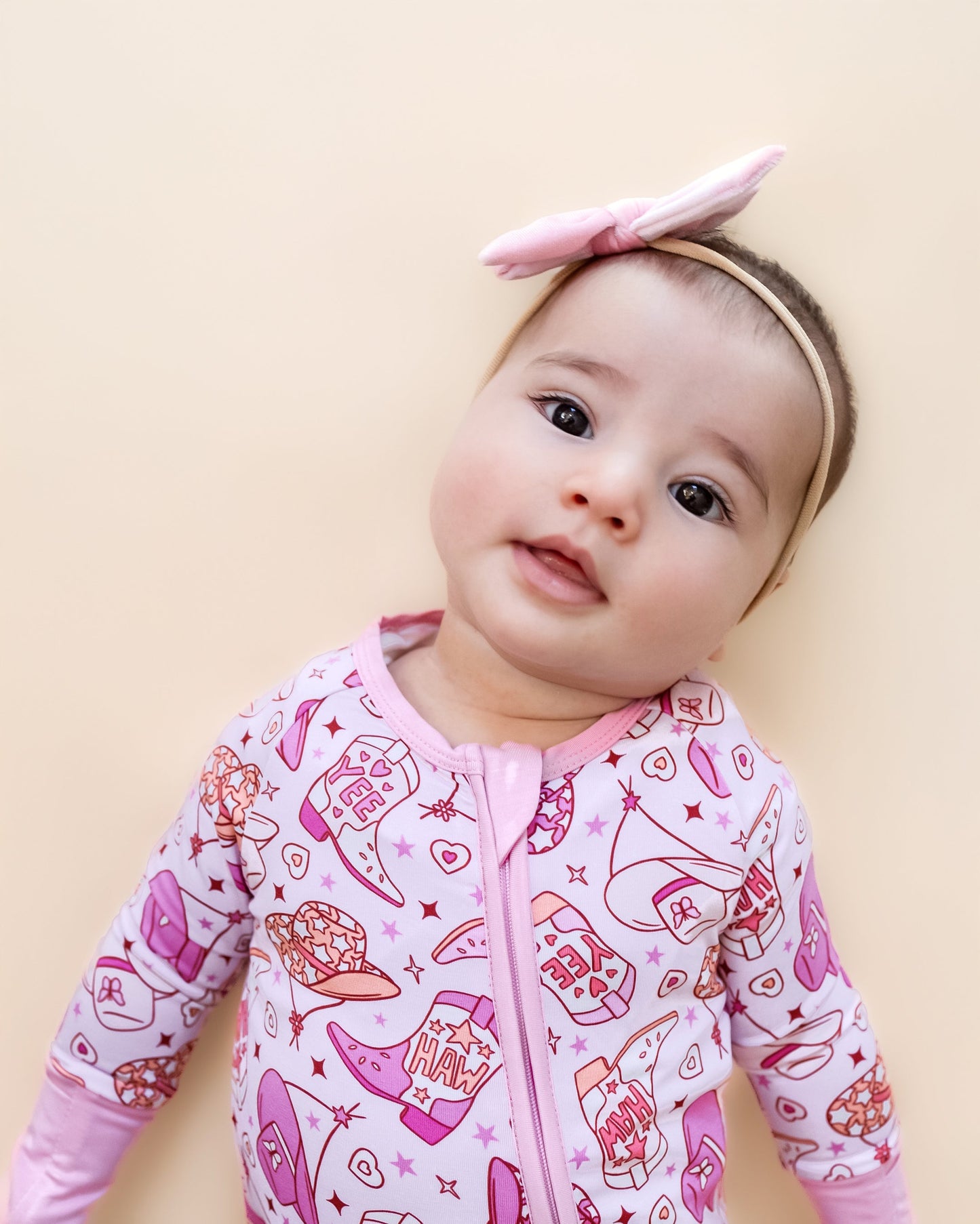 Cowgirl Bamboo Zip Romper