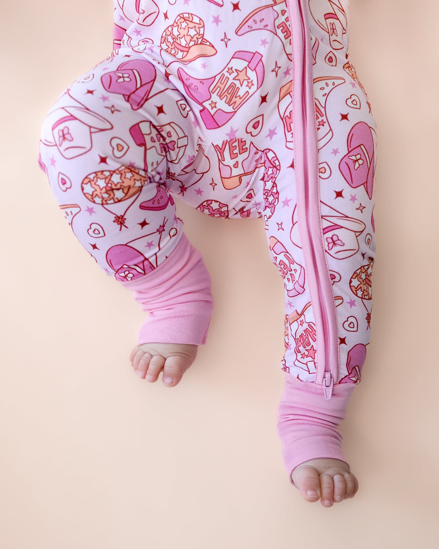 Cowgirl Bamboo Zip Romper