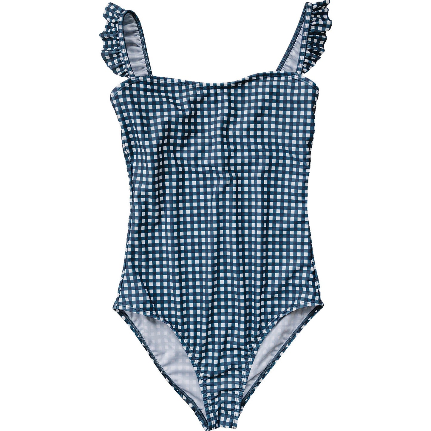 Navy Gingham Women’s One-Piece swimsuit