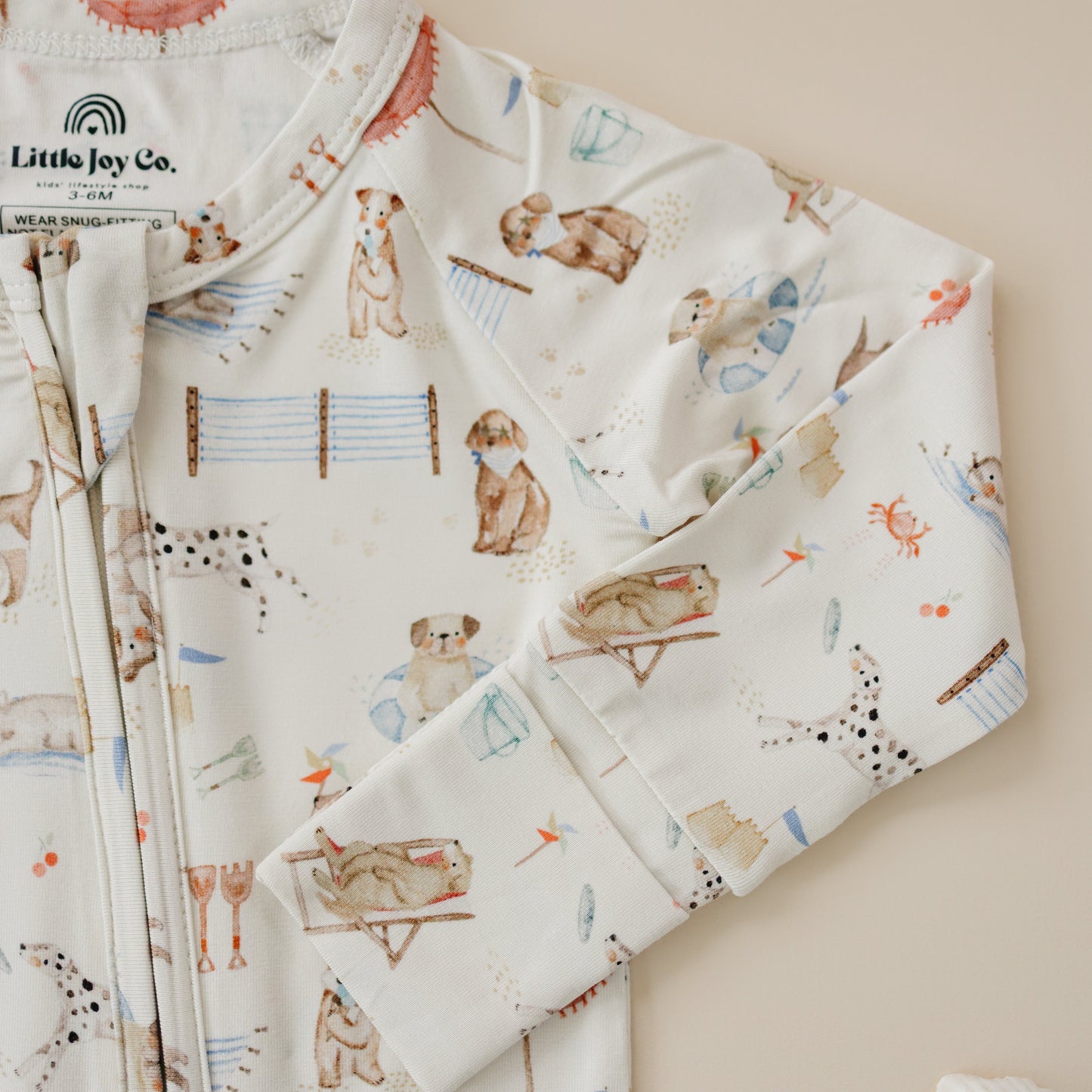 Beach Pawty Bamboo Zippy Romper
