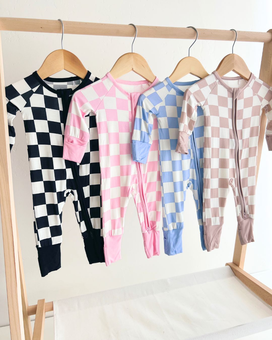 Zip Romper | Black Checkered