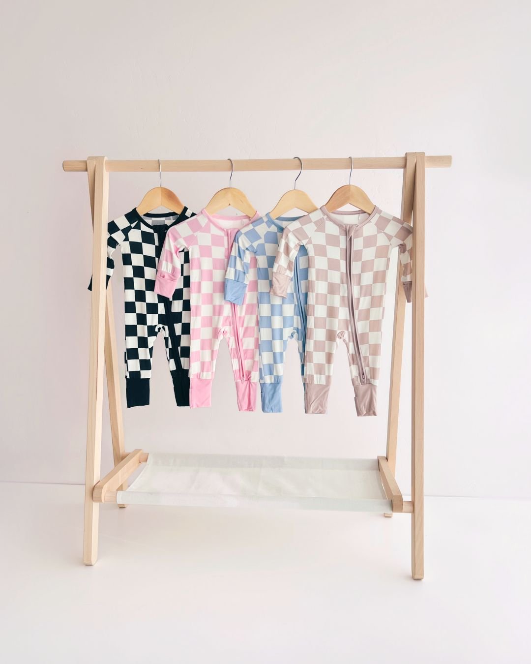 Zip Romper | Black Checkered