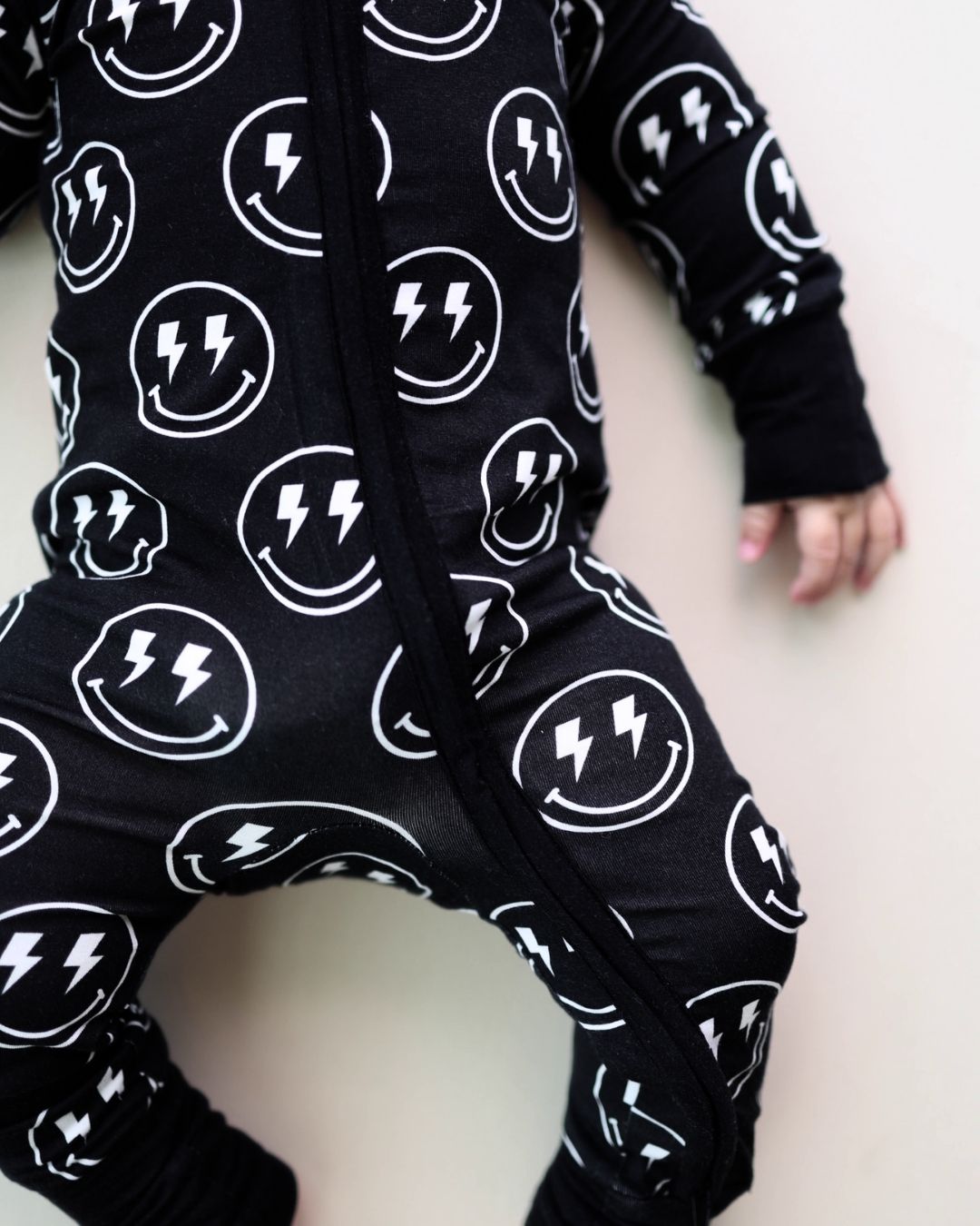 Zip Romper | Electric Smiley