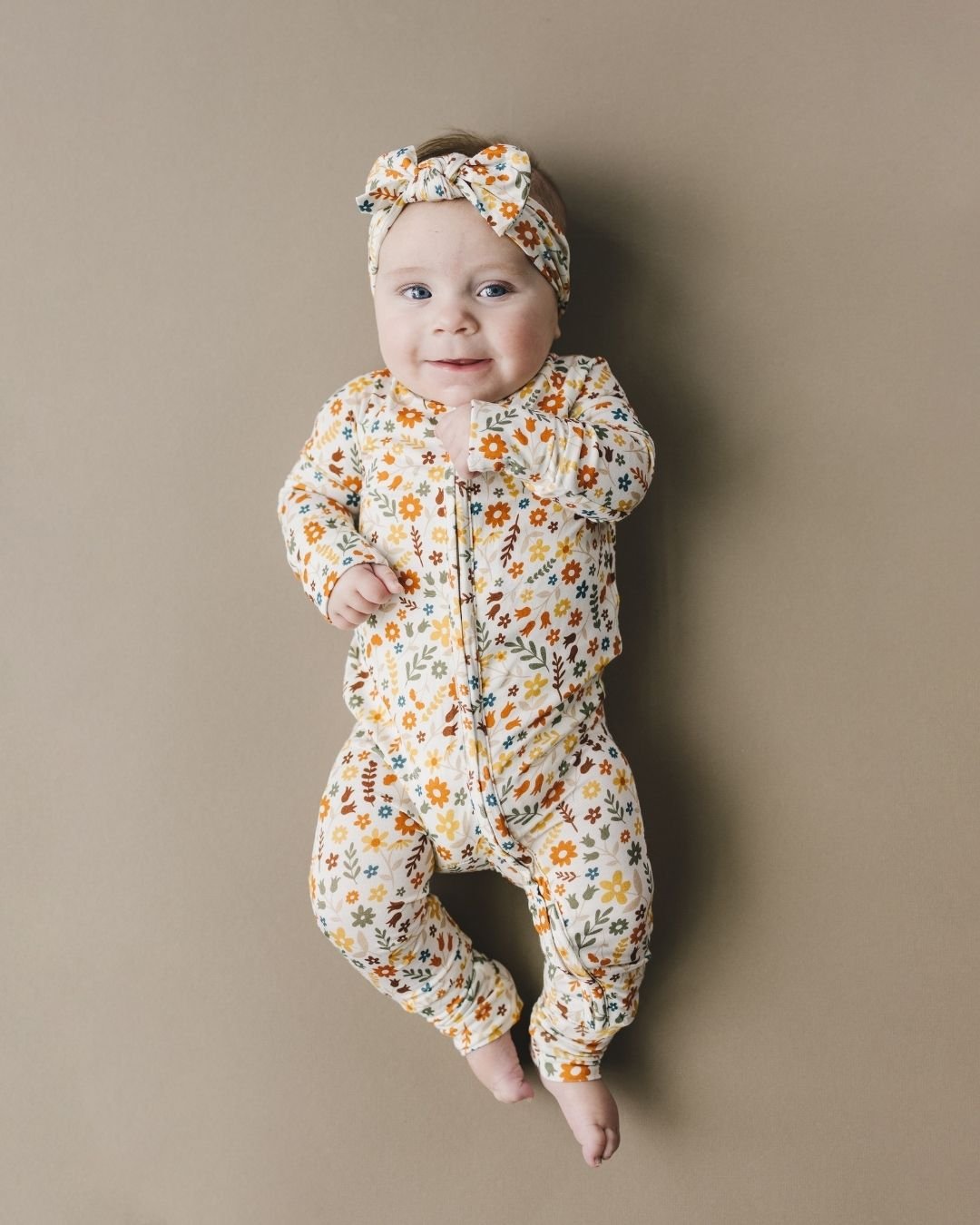 Zip Romper | Flowers