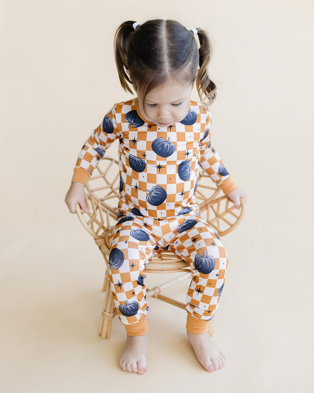 Two Piece Set | Checkered Pumpkin