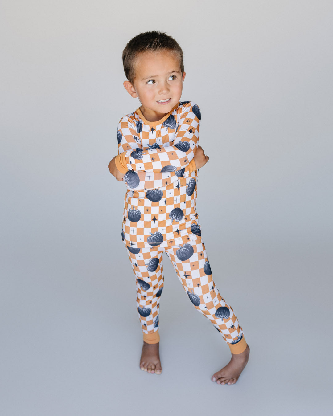 Two Piece Set | Checkered Pumpkin